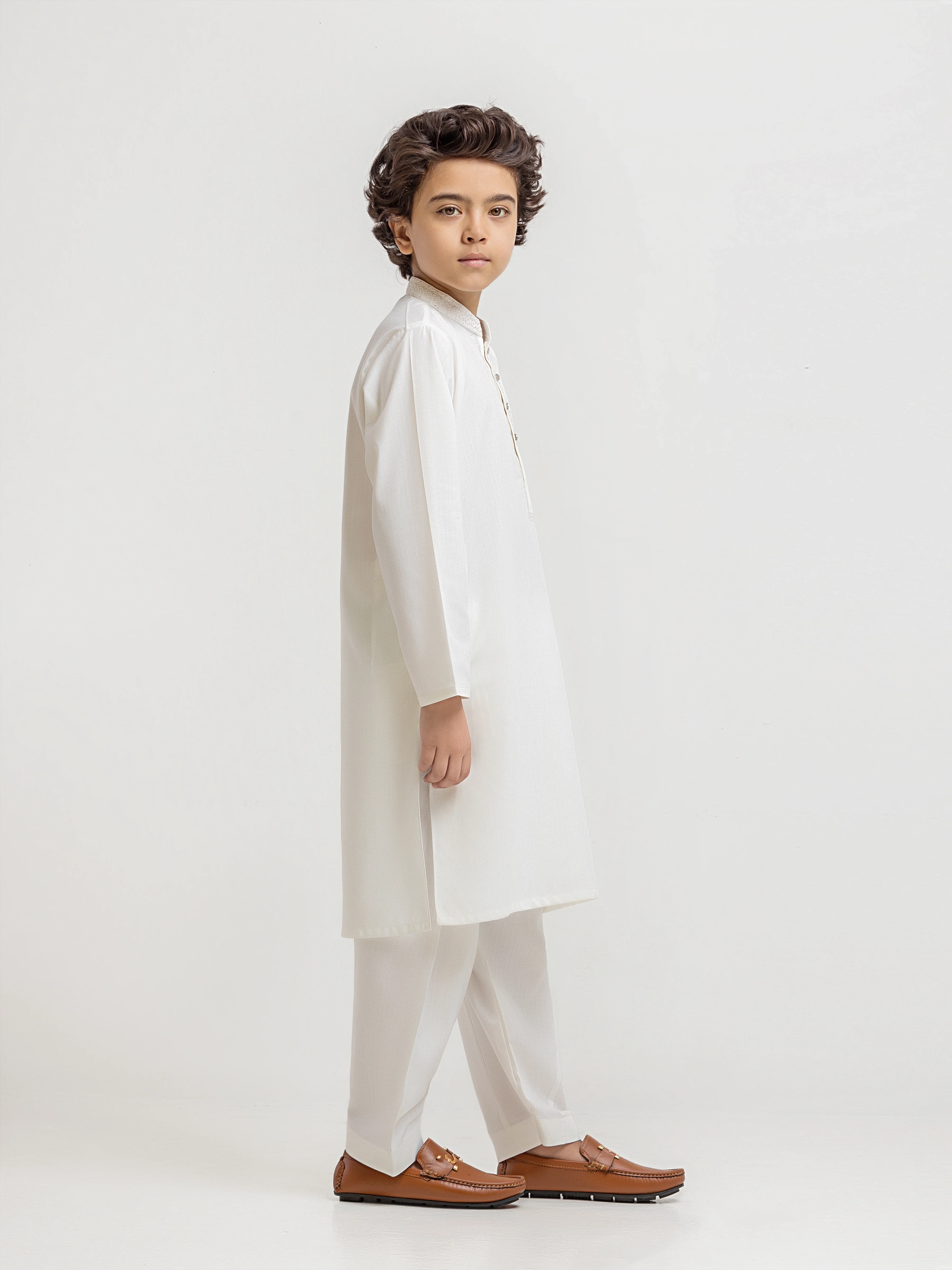 Embroidered Blended Shalwar Kameez - EBTKS5-4081 - Image 4