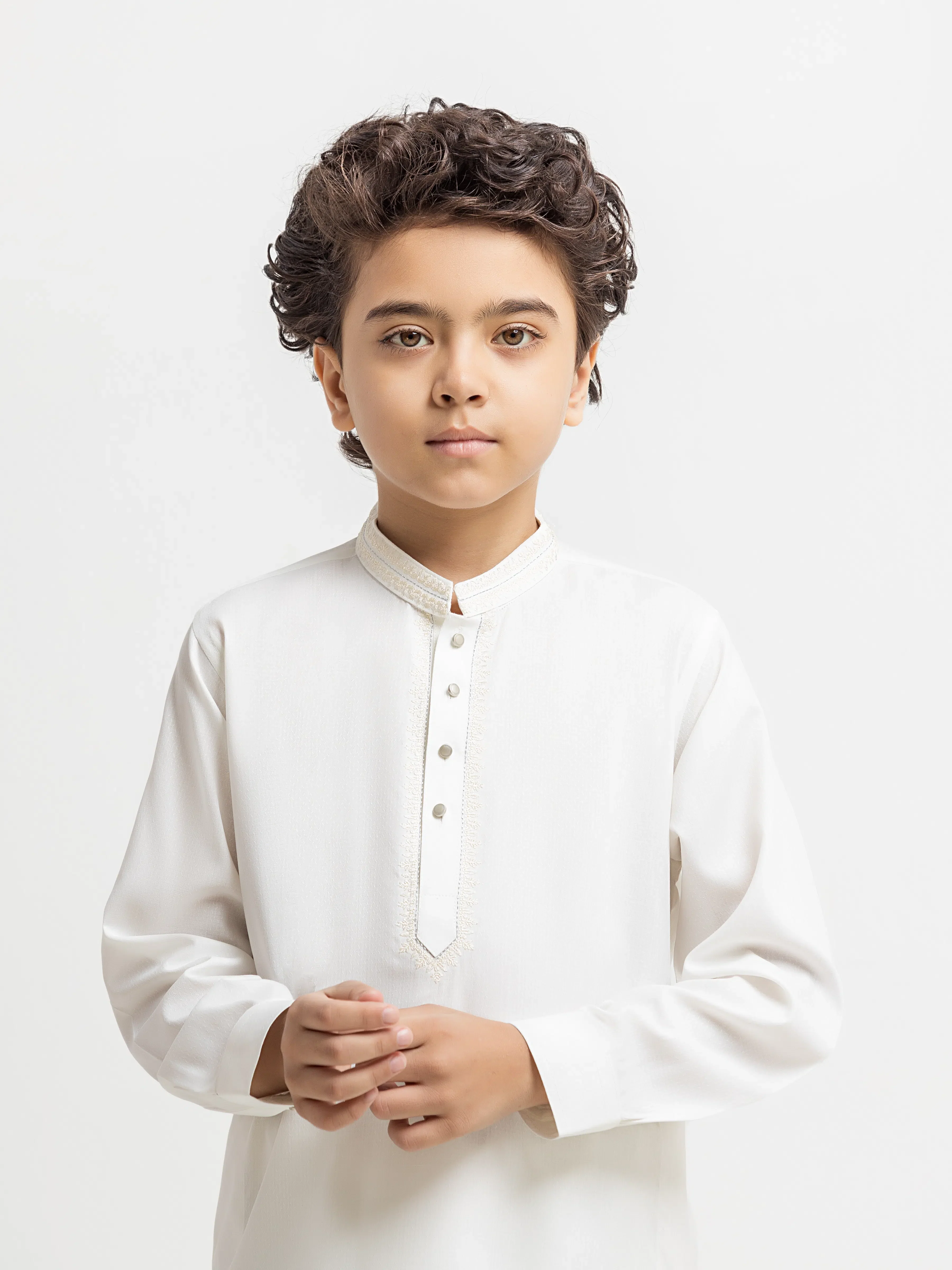 Embroidered Dobby Shalwar Kameez - EBTKS6-4089 - Image 2