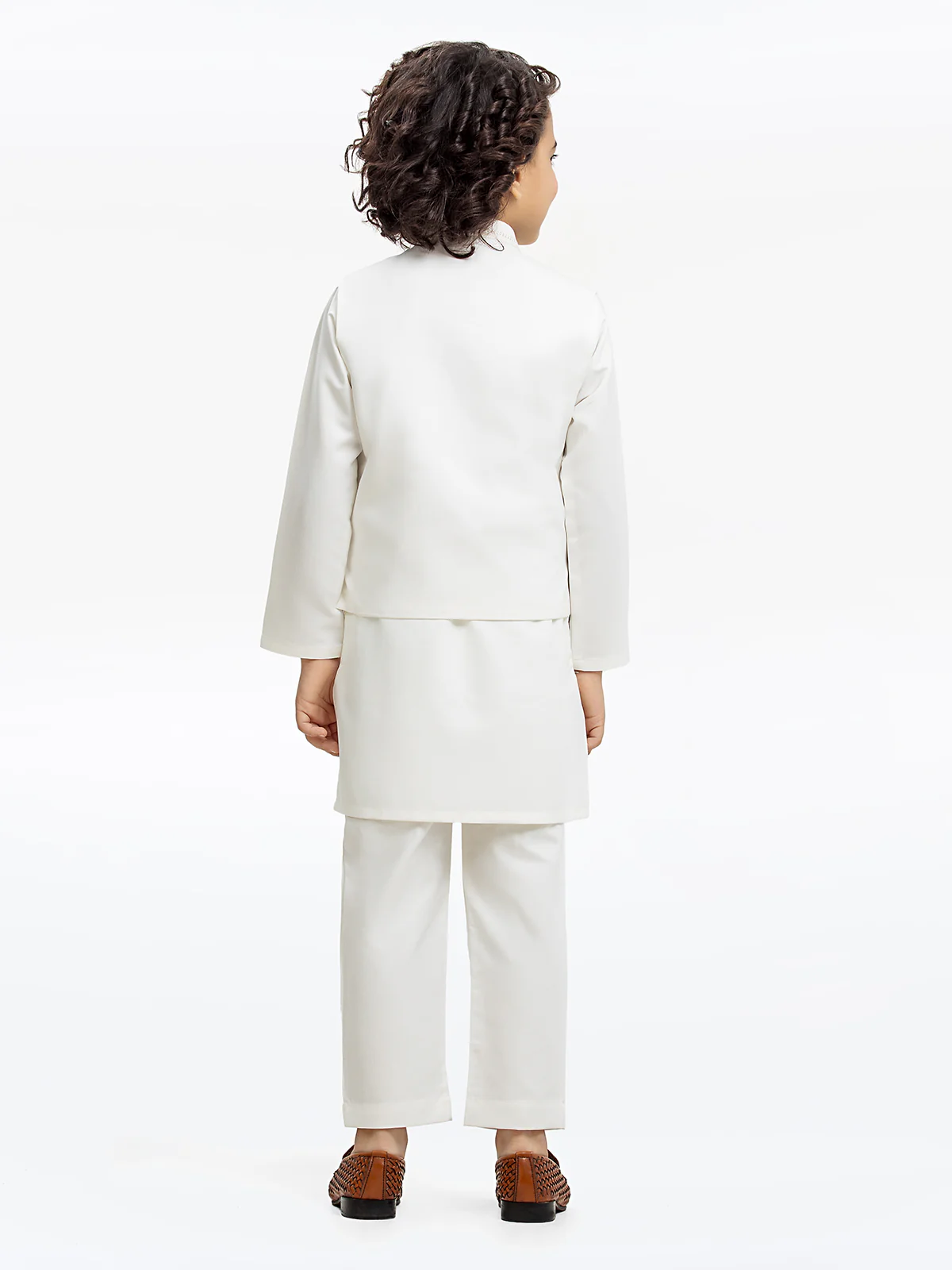 Embroidered Blended Waistcoat Suit - EBTWCS23-25183 - Image 6