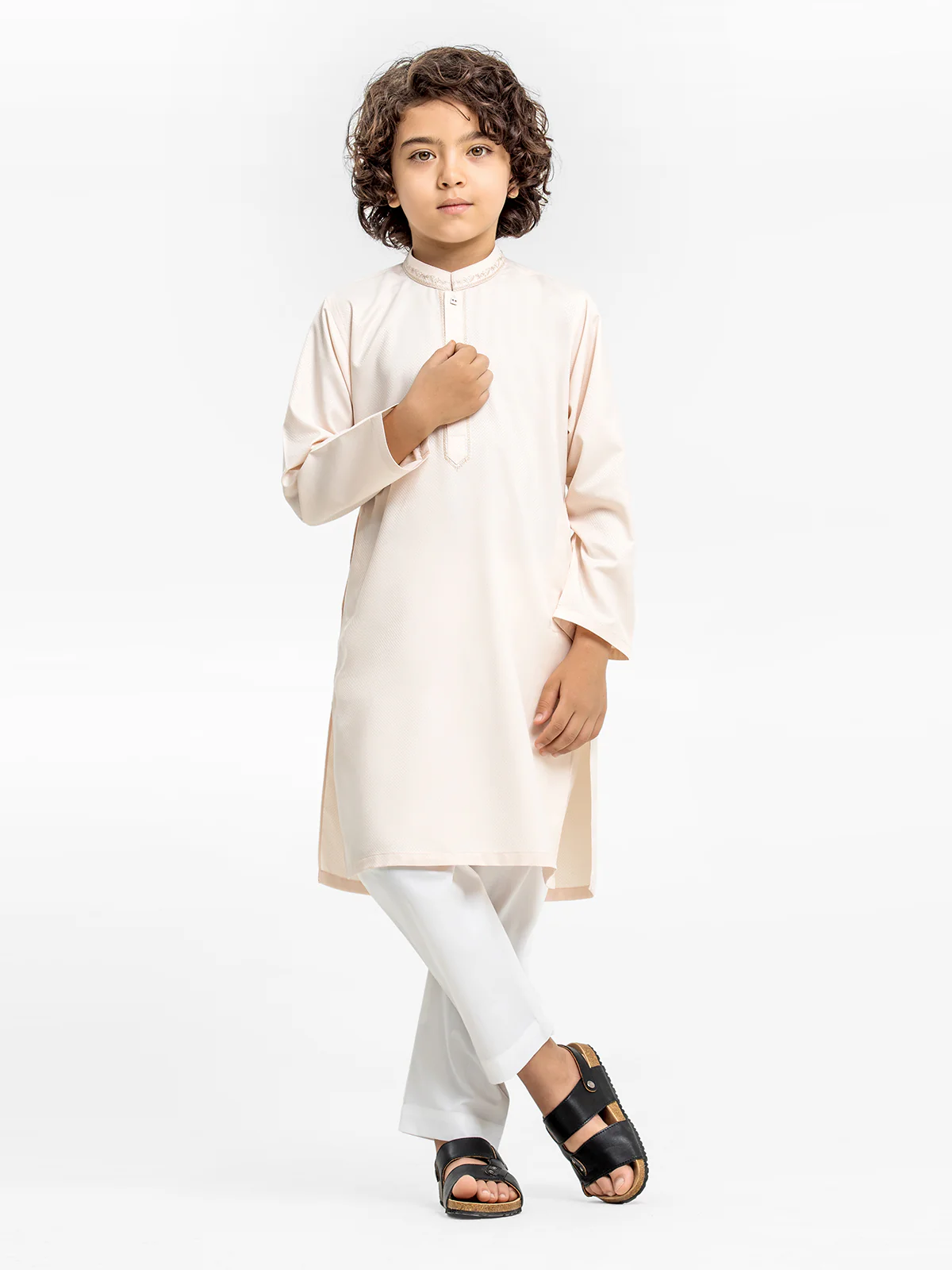 Embroidered Blended Kurta - EBTK24-3963