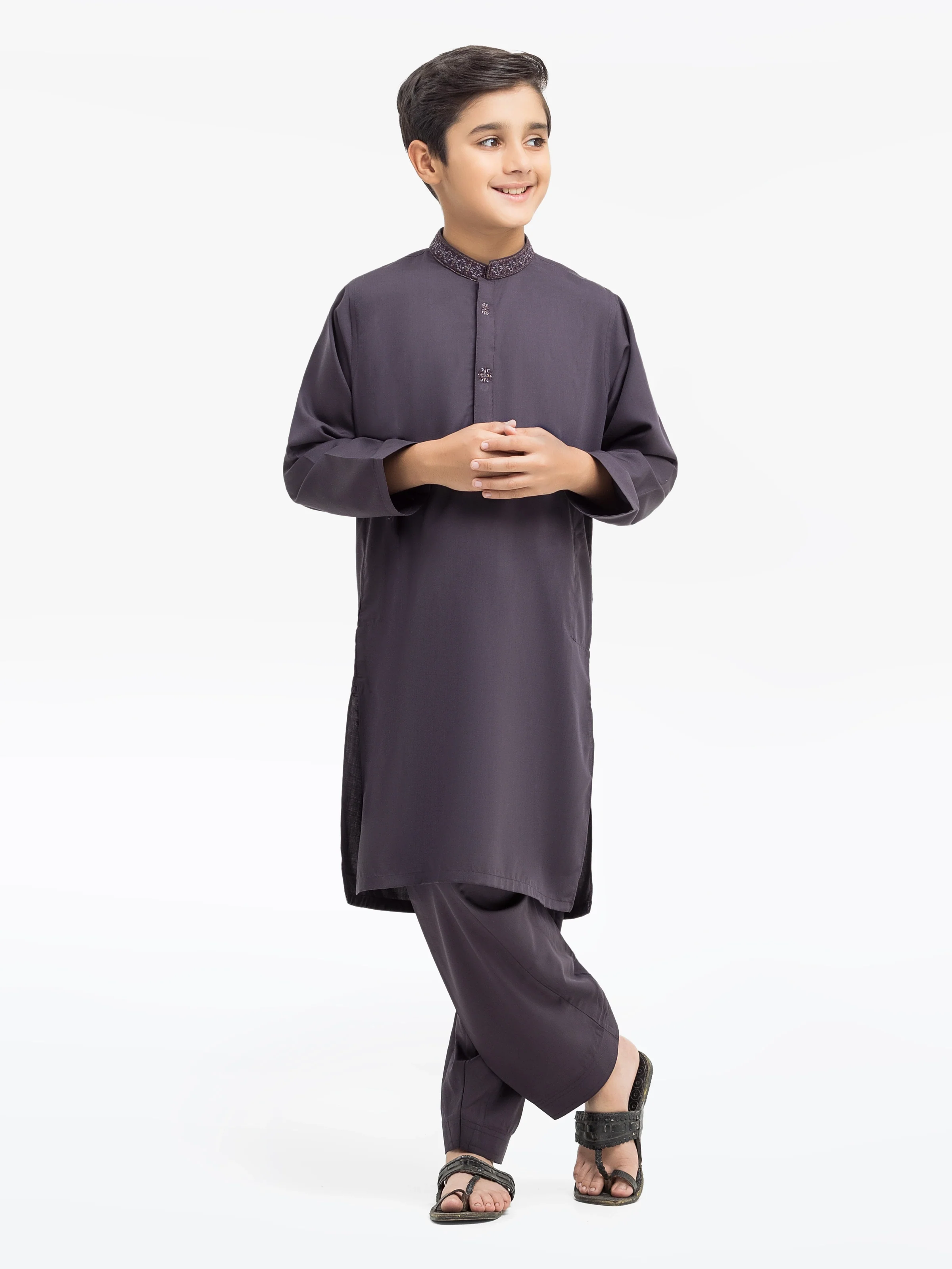 Embroidered Blended Shalwar Kameez - EBTKS5-4012