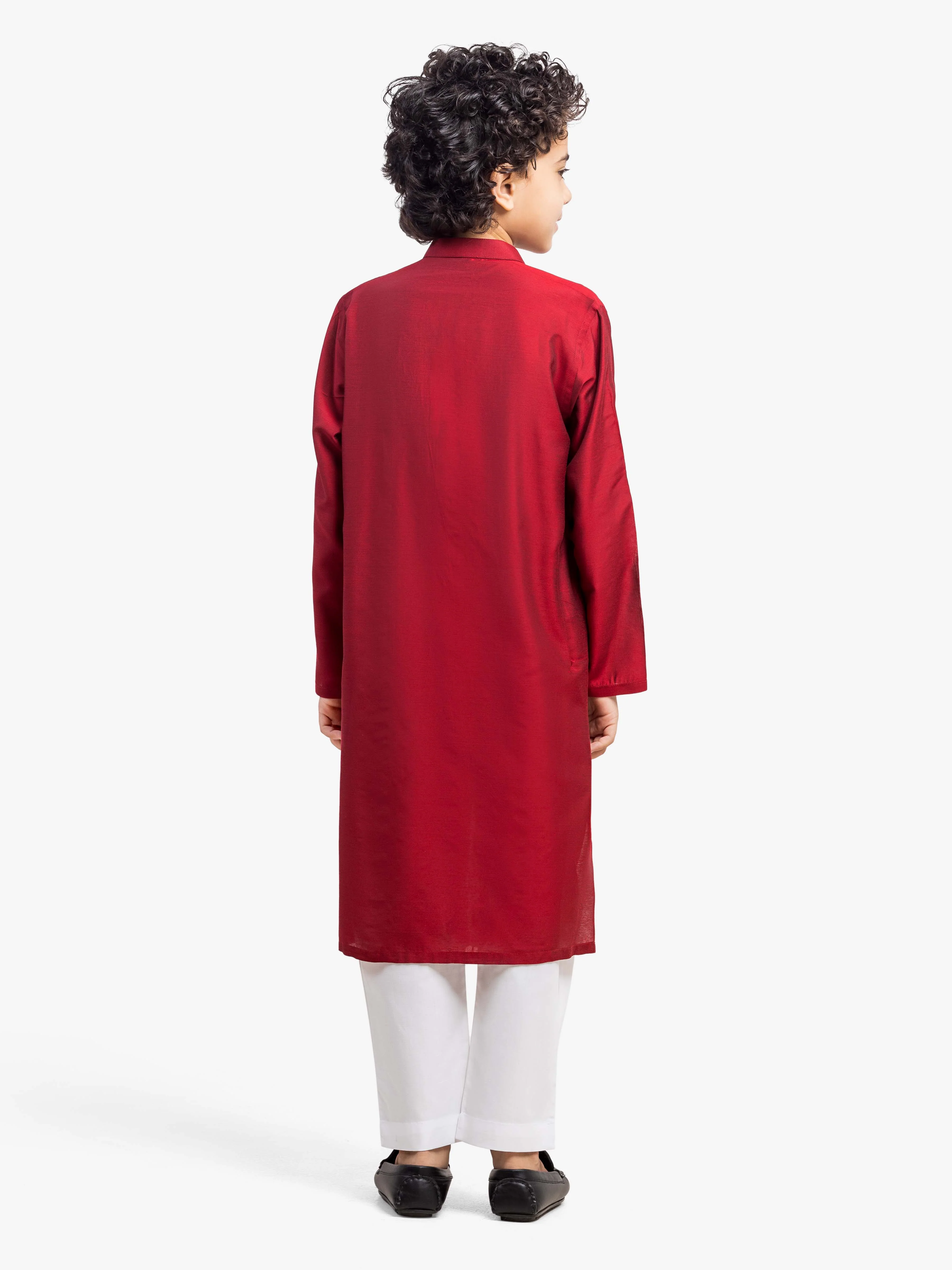 Embroidered Blended Kurta - EBTKC5-022 - Image 6