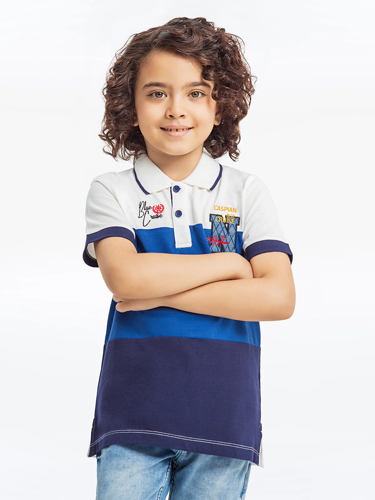Color Block Polo - EBTPS23-029
