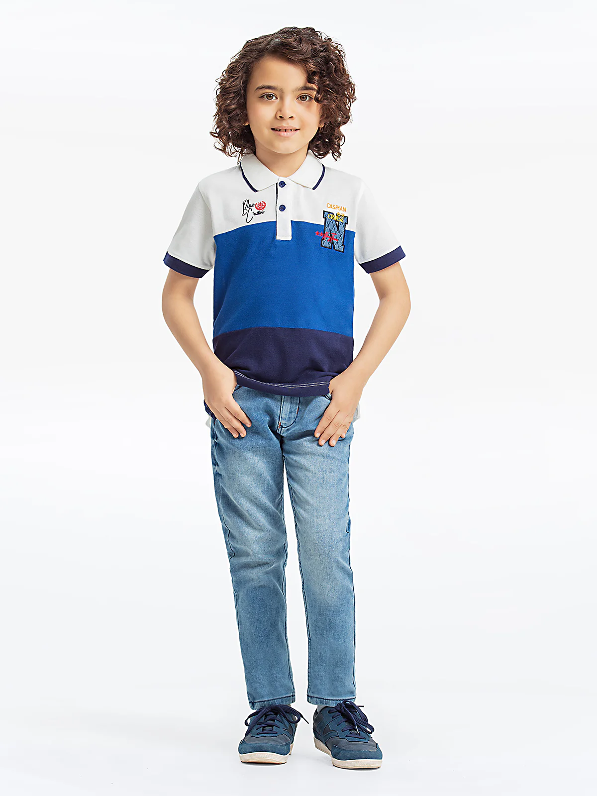 Color Block Polo - EBTPS23-029 - Image 2