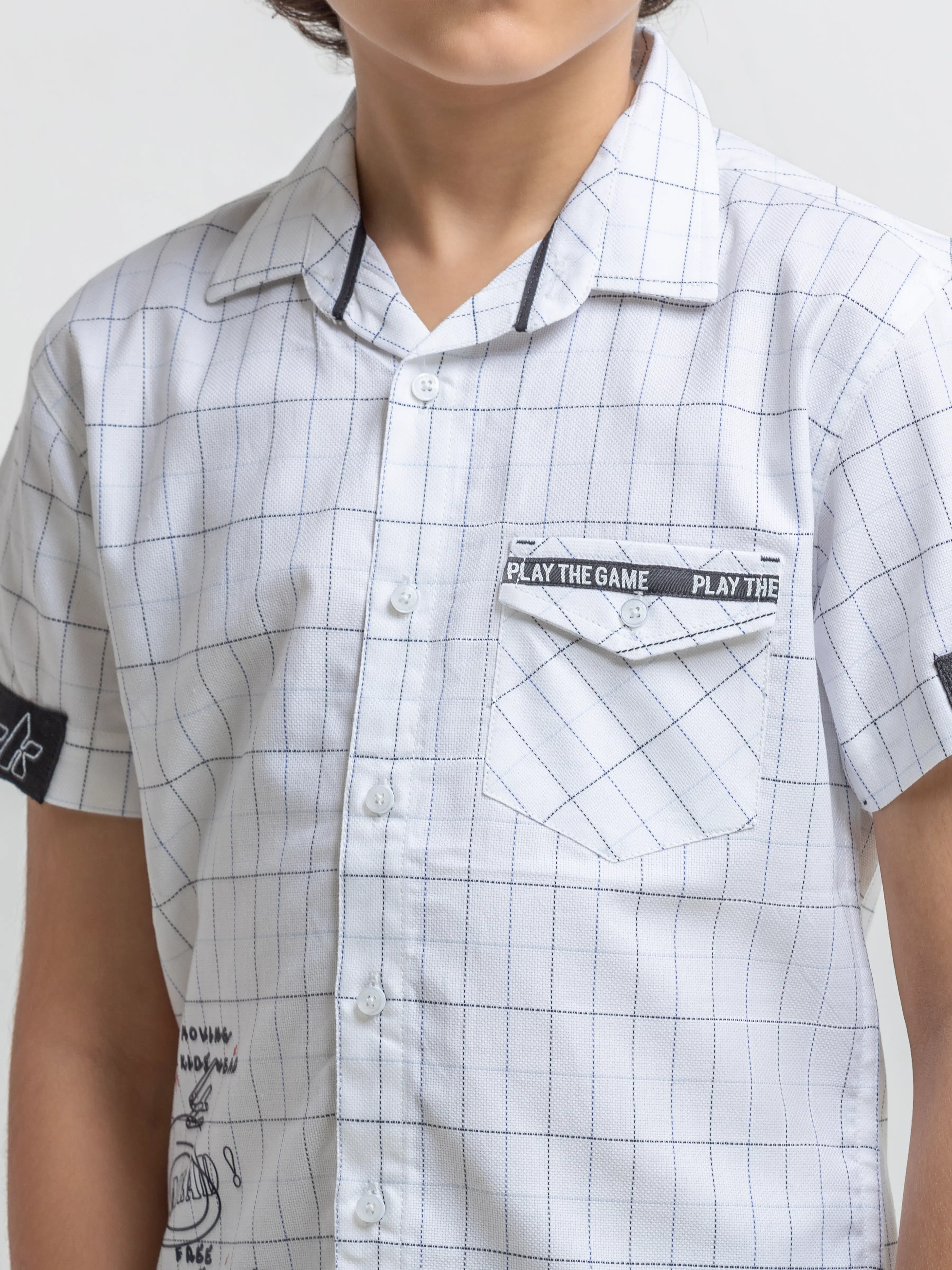 Half Sleeves Printed Shirt - EBTSH6-27685 - Image 3