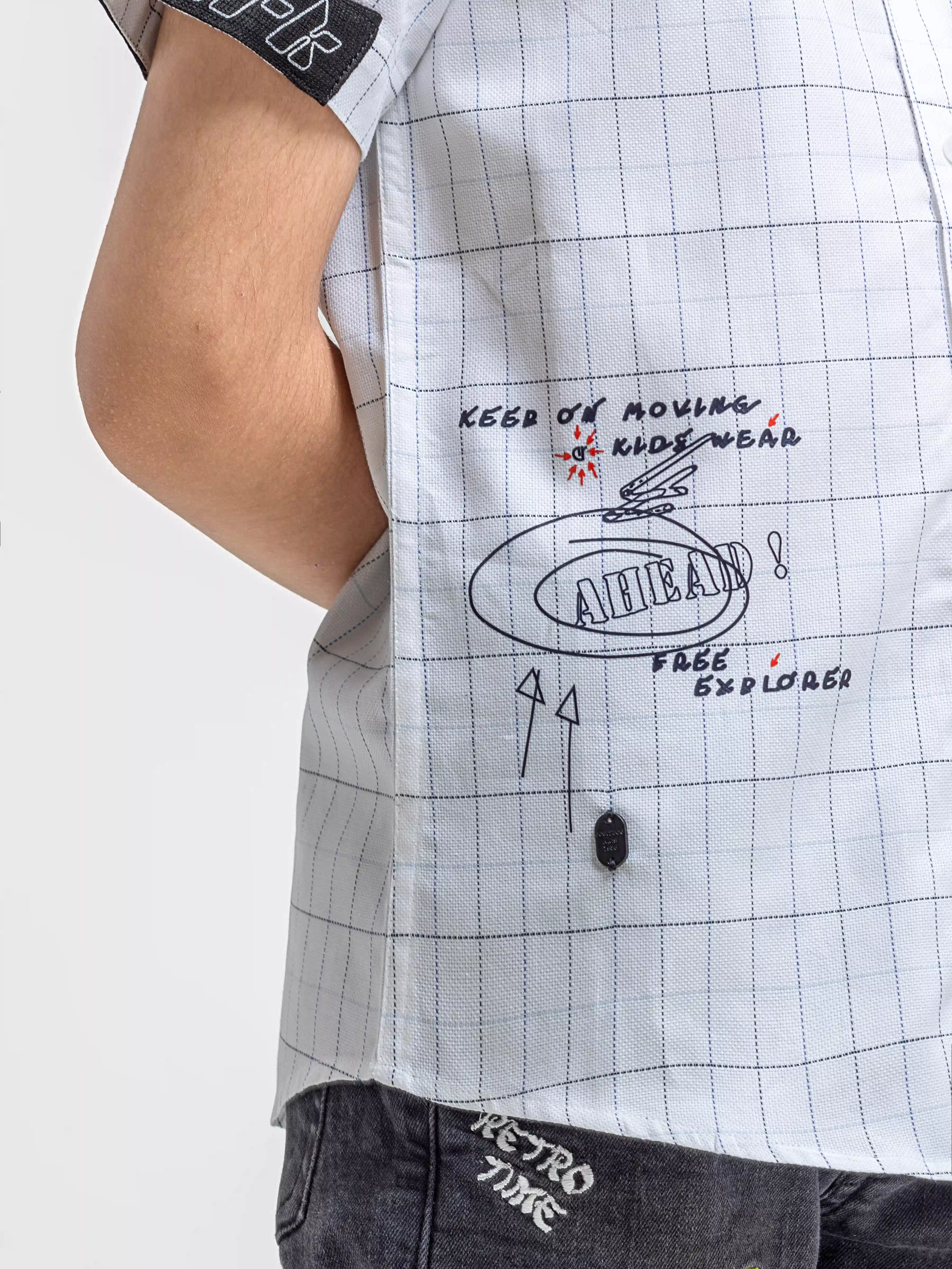 Half Sleeves Printed Shirt - EBTSH6-27685 - Image 4