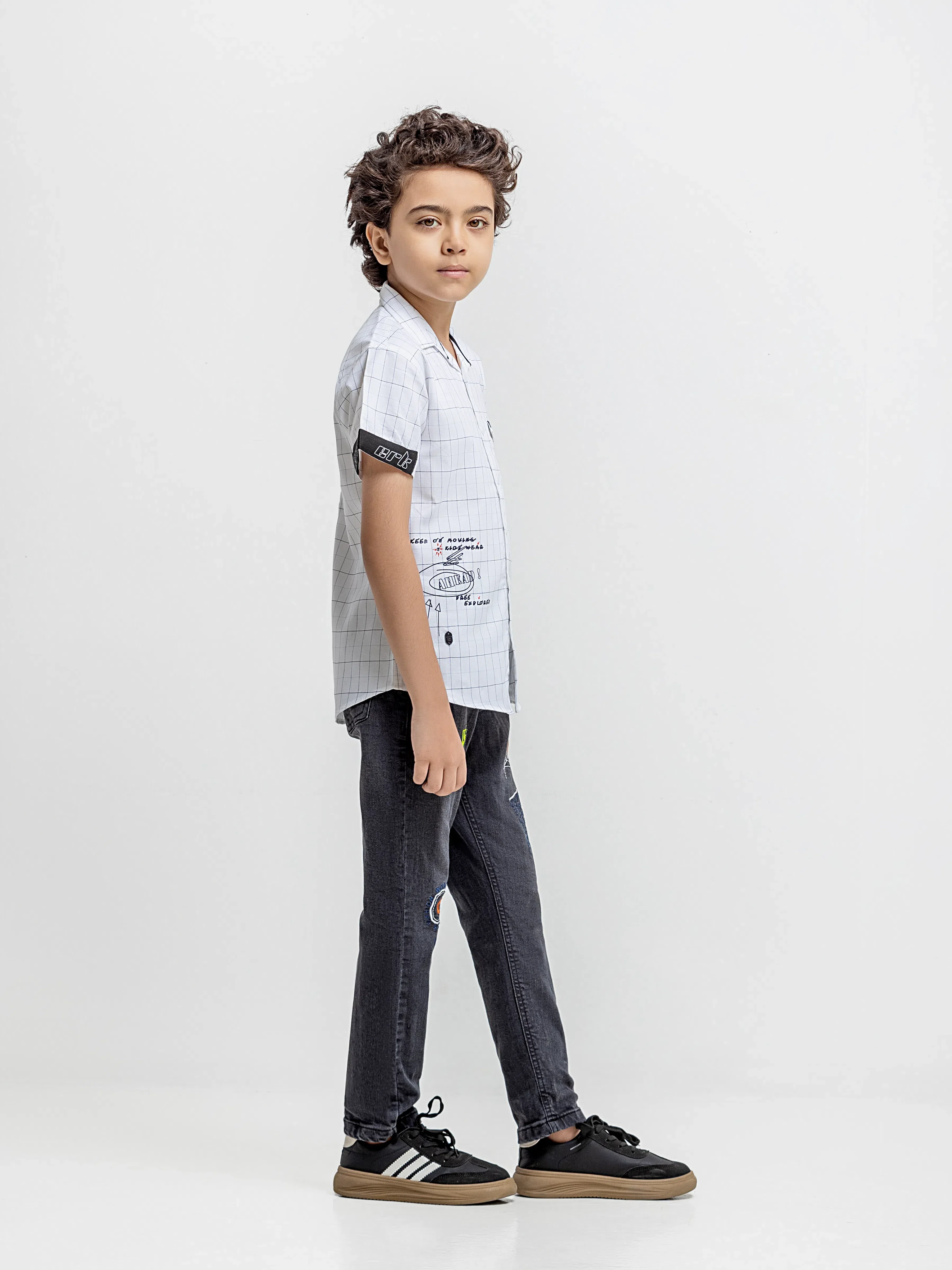 Half Sleeves Printed Shirt - EBTSH6-27685 - Image 5