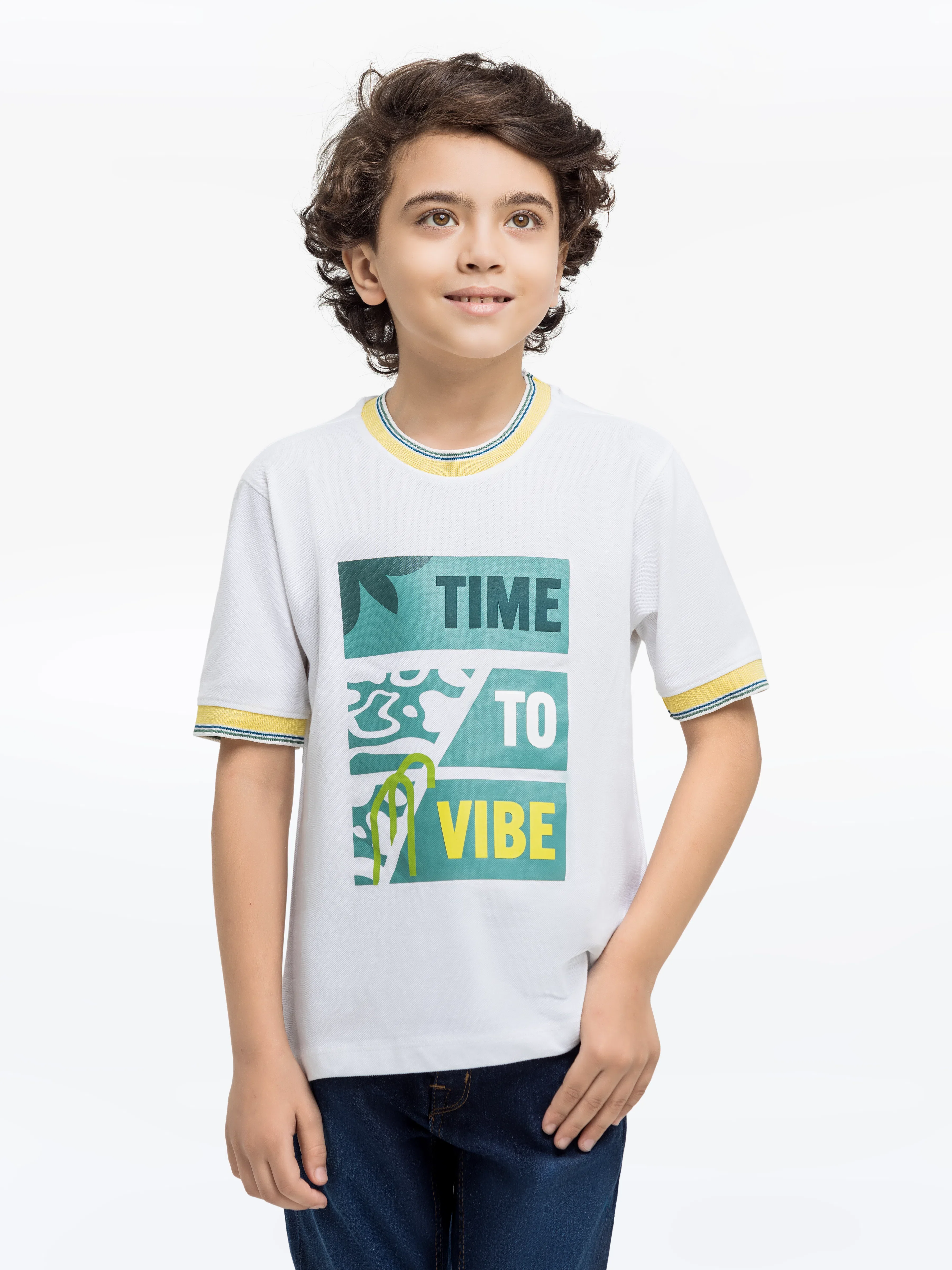 Time To Vibe Ringer Tee - EBTTS24-070