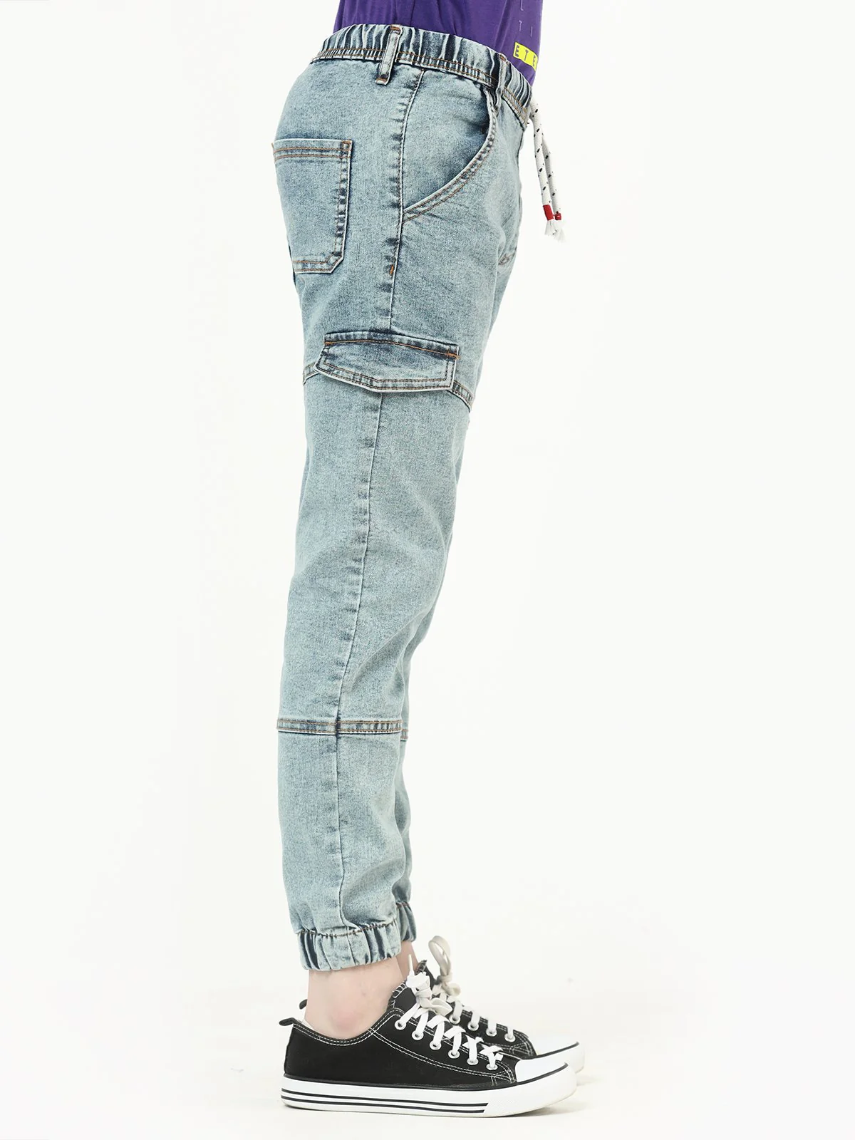 Denim Cargo Trouser - EBBT22-010 - Image 3