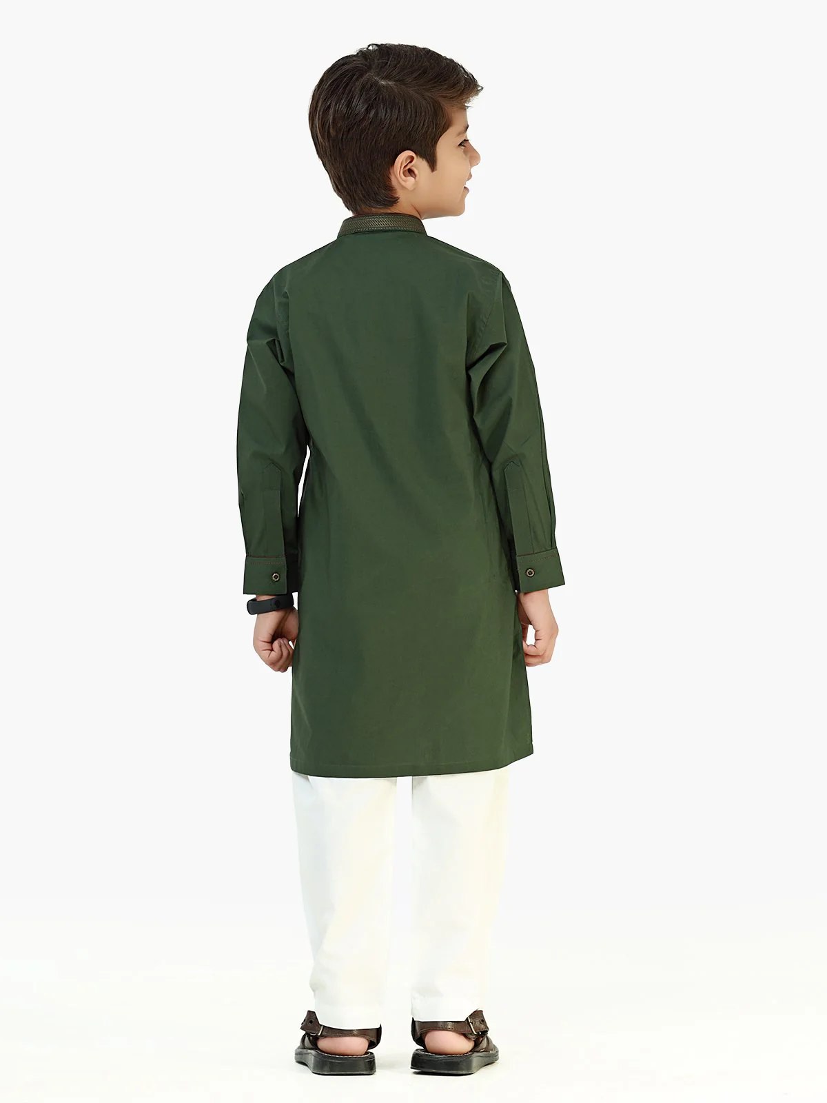 Embroidered Cotton Kurta - EBTK22-3749 - Image 5