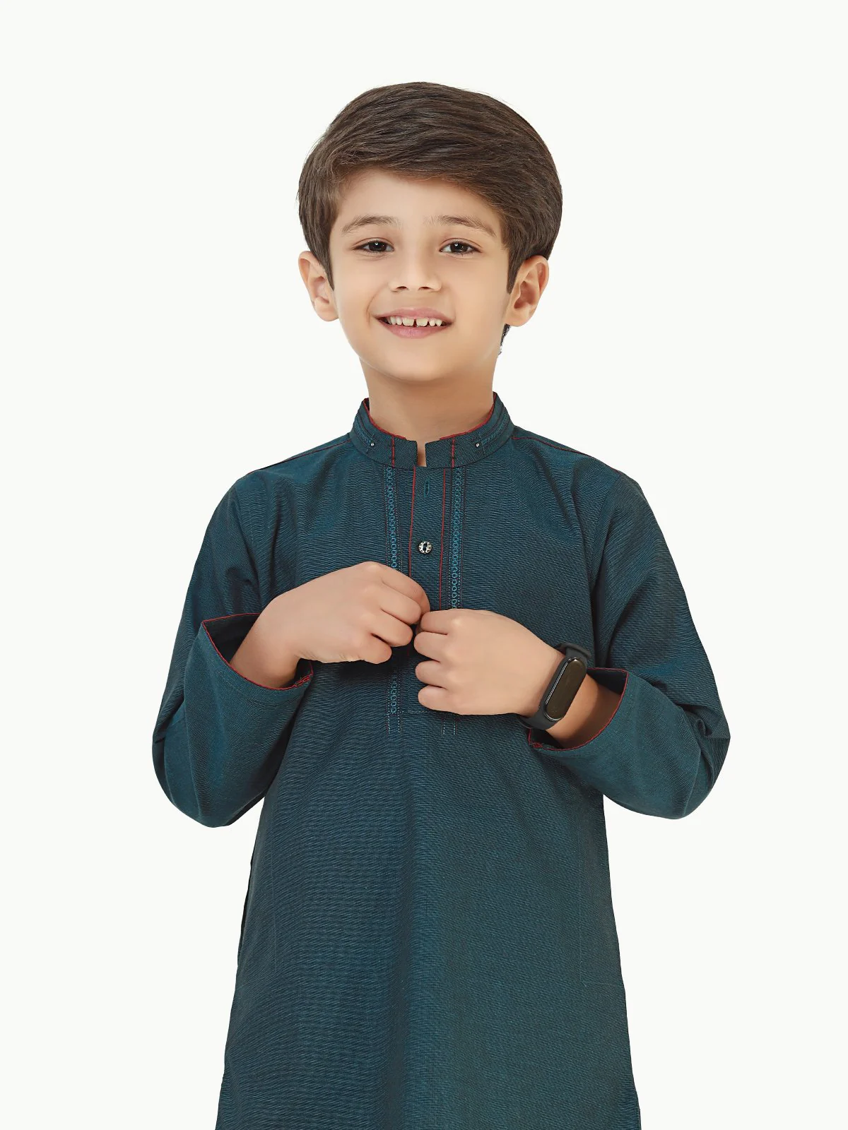 Embroidered Cotton Kurta - EBTK22-3784 - Image 2
