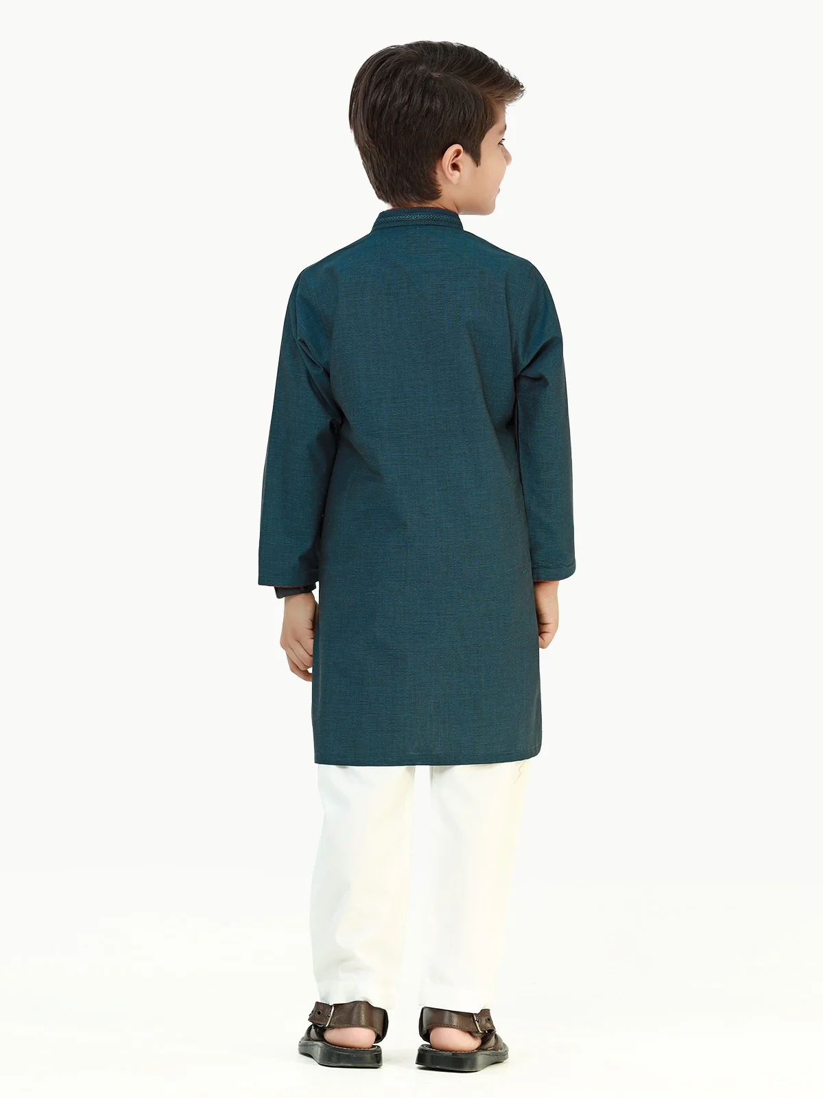 Embroidered Cotton Kurta - EBTK22-3784 - Image 5