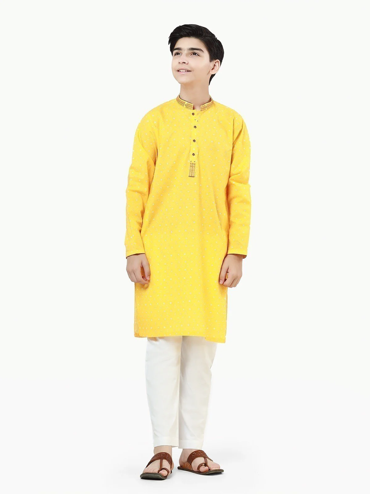 Embroidered Cotton Kurta - EBTK22-3816