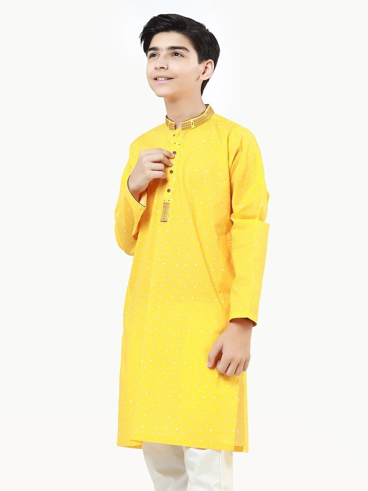 Embroidered Cotton Kurta - EBTK22-3816 - Image 2
