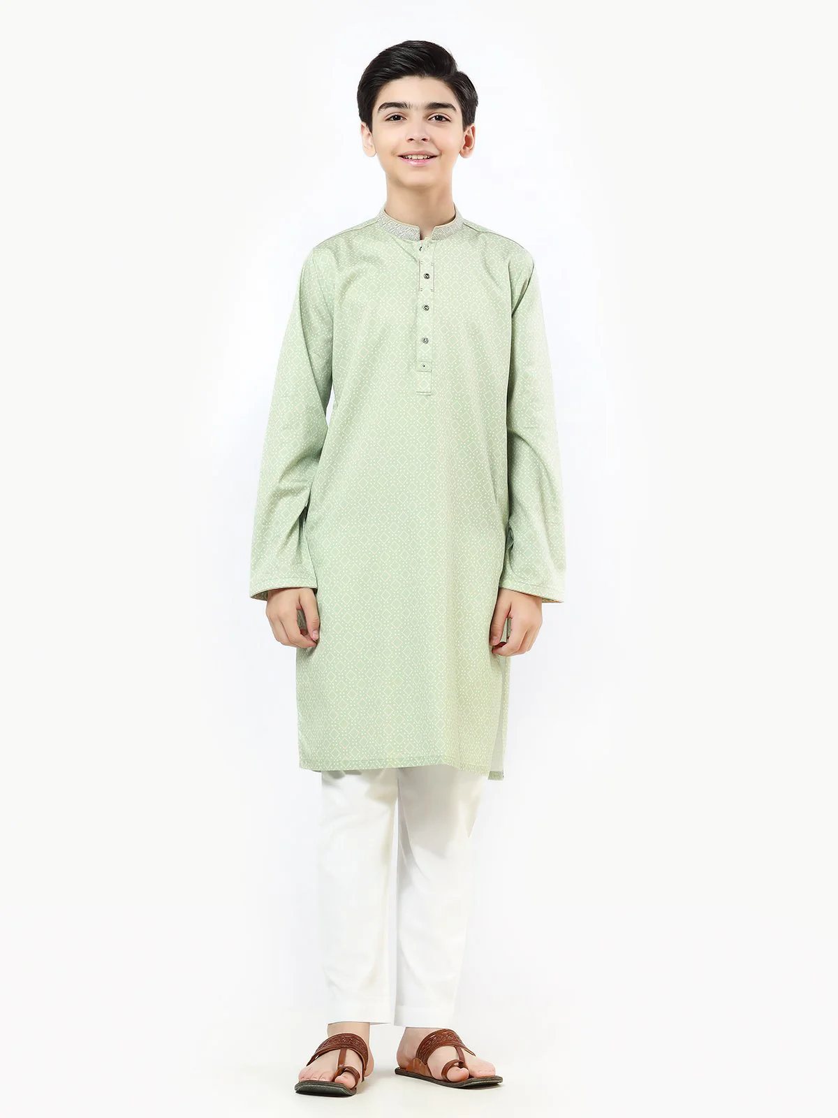 Embroidered Cotton Kurta - EBTK22-3827