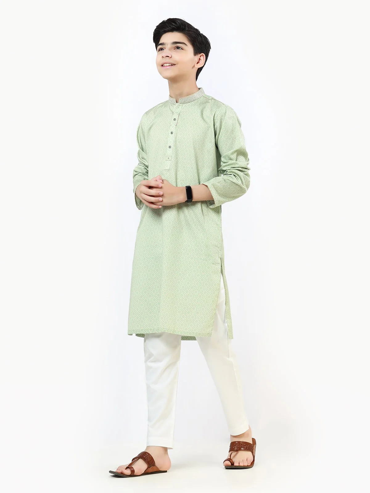 Embroidered Cotton Kurta - EBTK22-3827 - Image 2