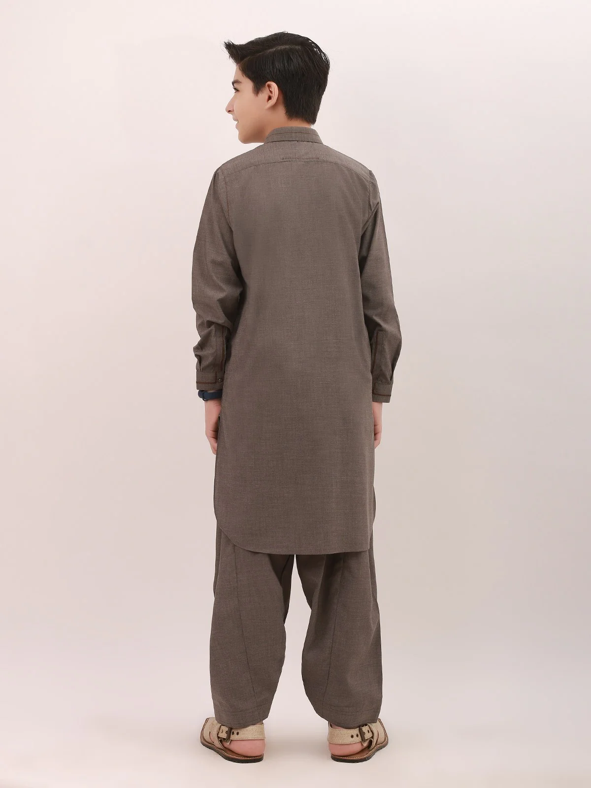 Embroidered Blended Shalwar Kameez - EBTKS21-3721 - Image 3