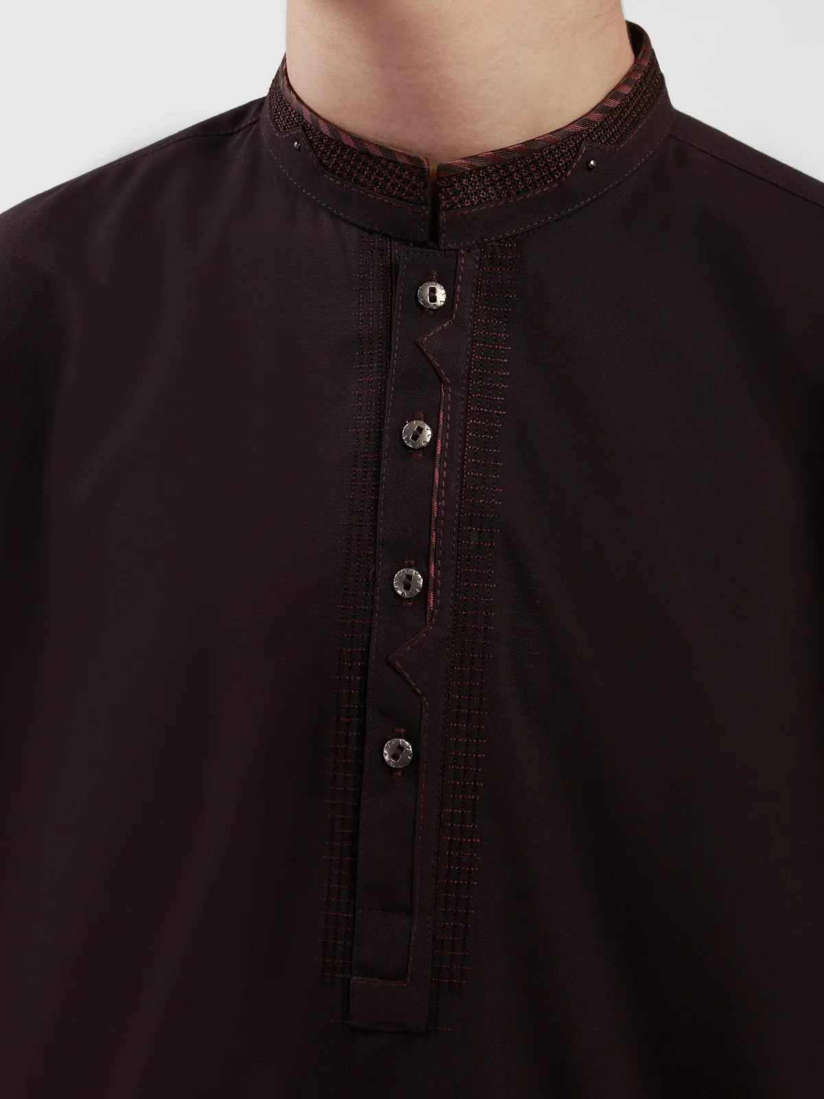 Embroidered Blended Shalwar Kameez - EBTKS21-3733 - Image 2
