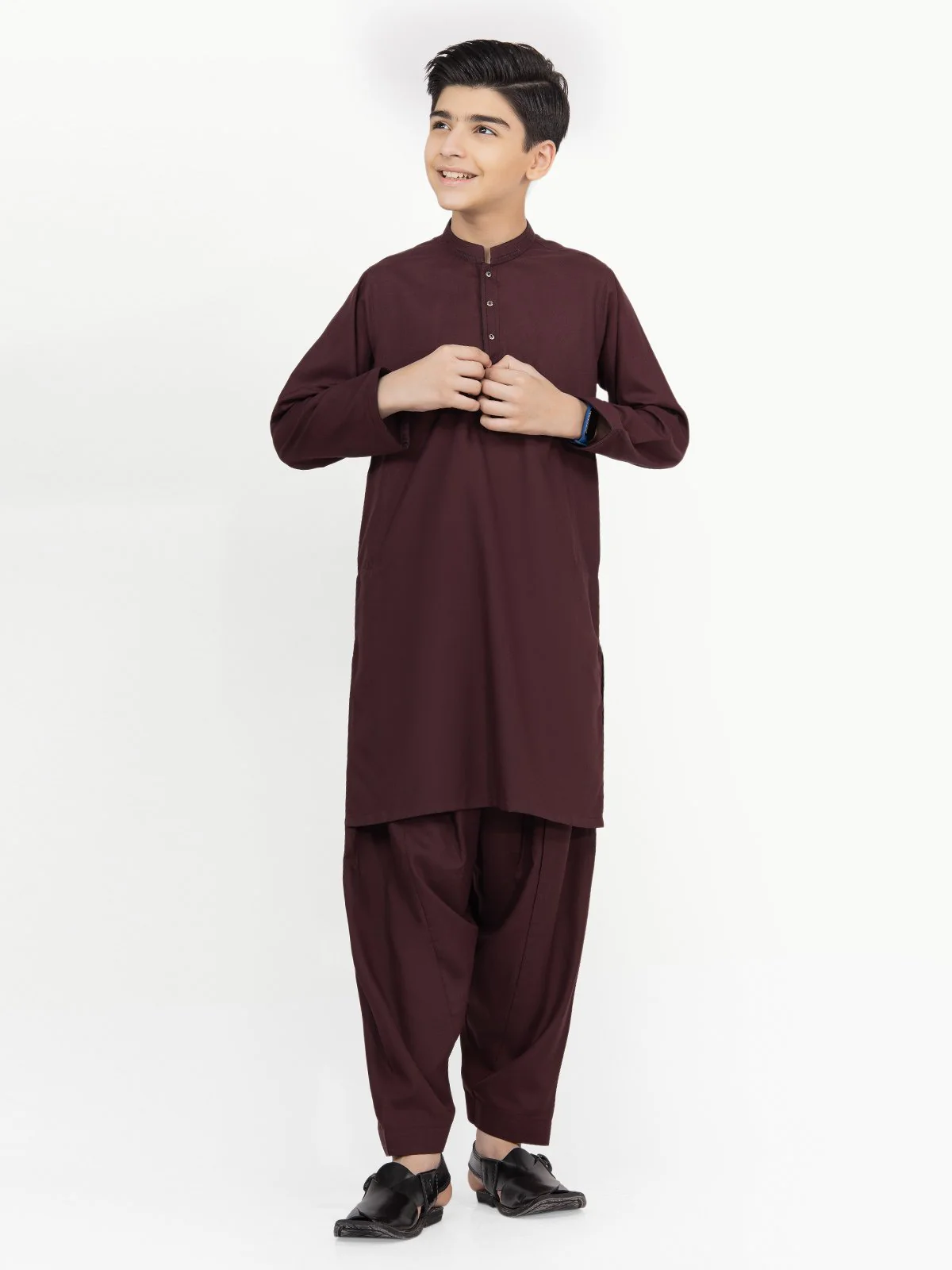 Embroidered Blended Shalwar Kameez - EBTKS22-3797