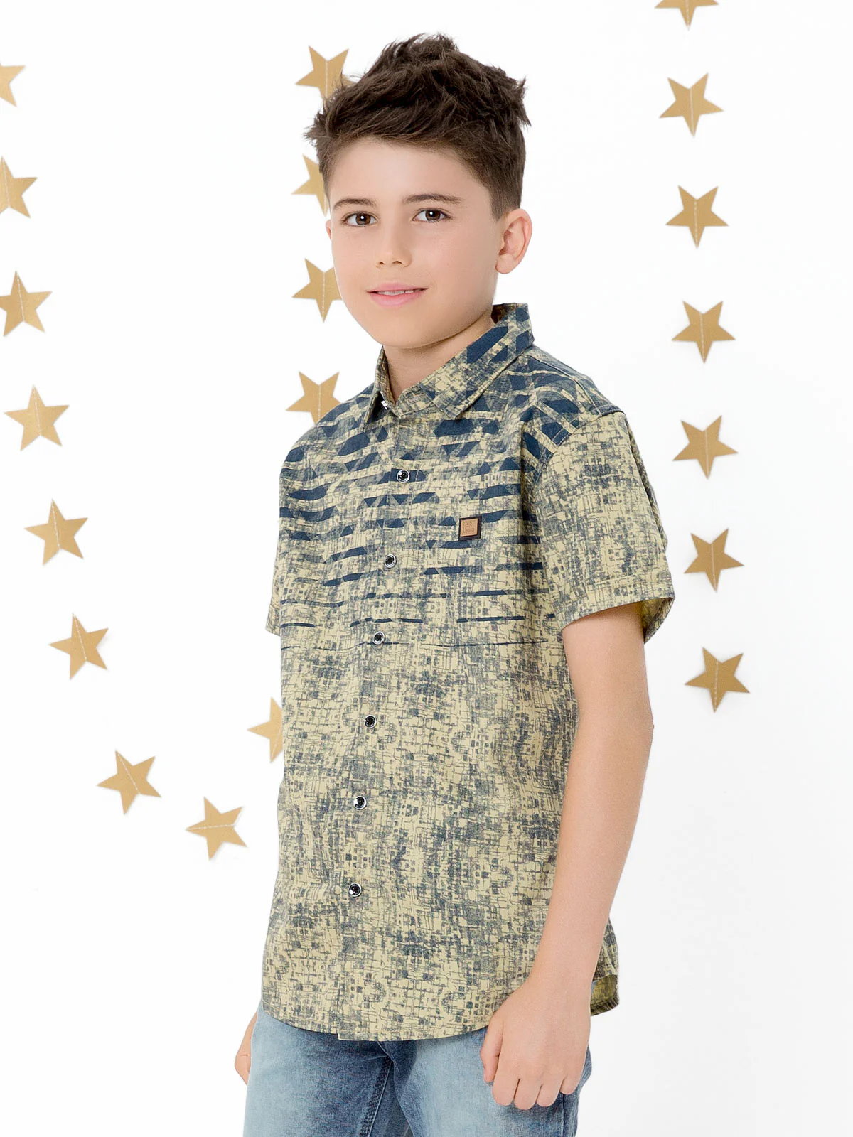 Half Sleeves Printed Shirt - EBTS18-14337 - Image 2