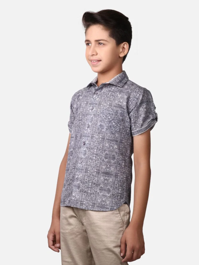 Half Sleeves Printed Shirt - EBTS19-27226 - Image 2