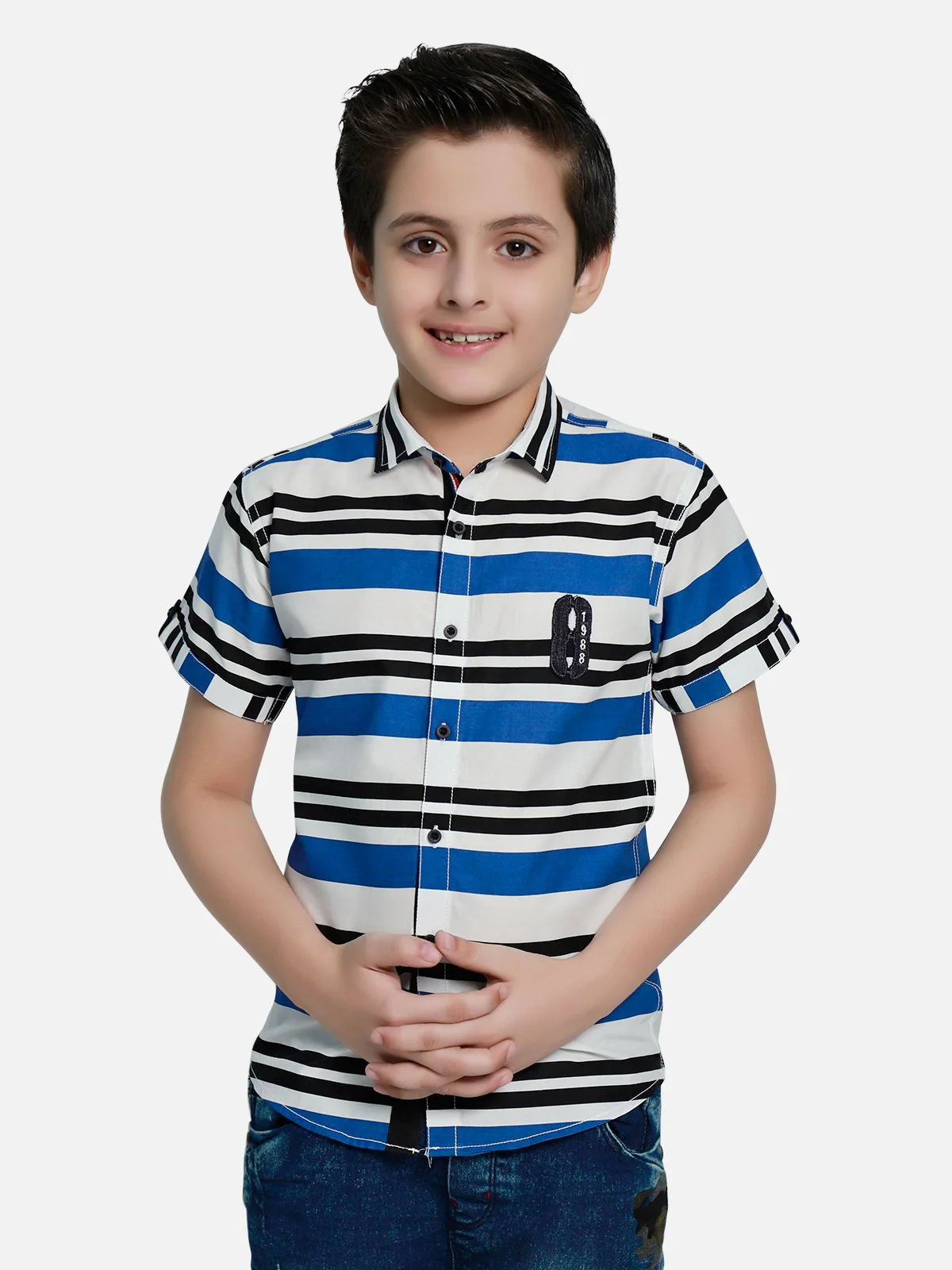 Half Sleeves Striped Shirt - EBTS20-27273 - Image 2
