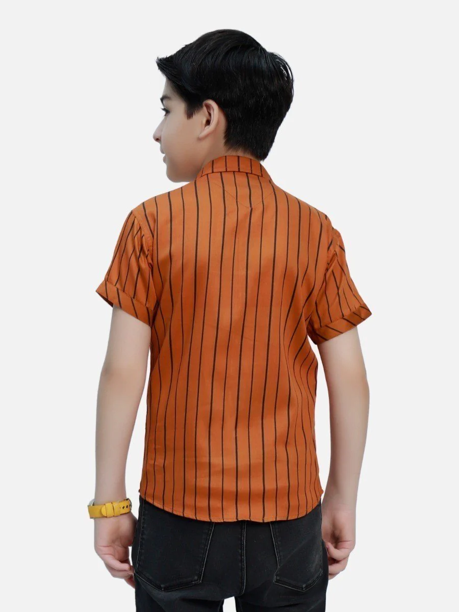 Half Sleeves Striped Shirt - EBTS20-27276 - Image 2