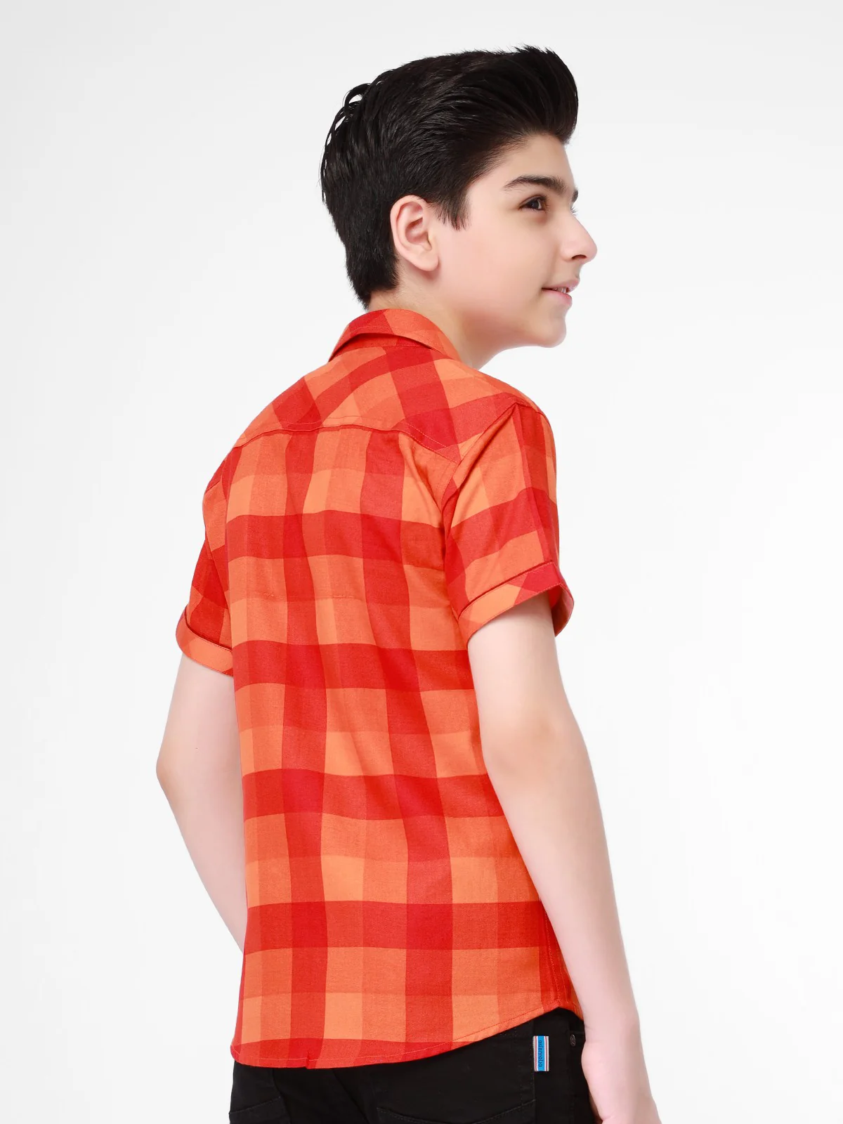 Half Sleeves Check Shirt - EBTS22-27327 - Image 3