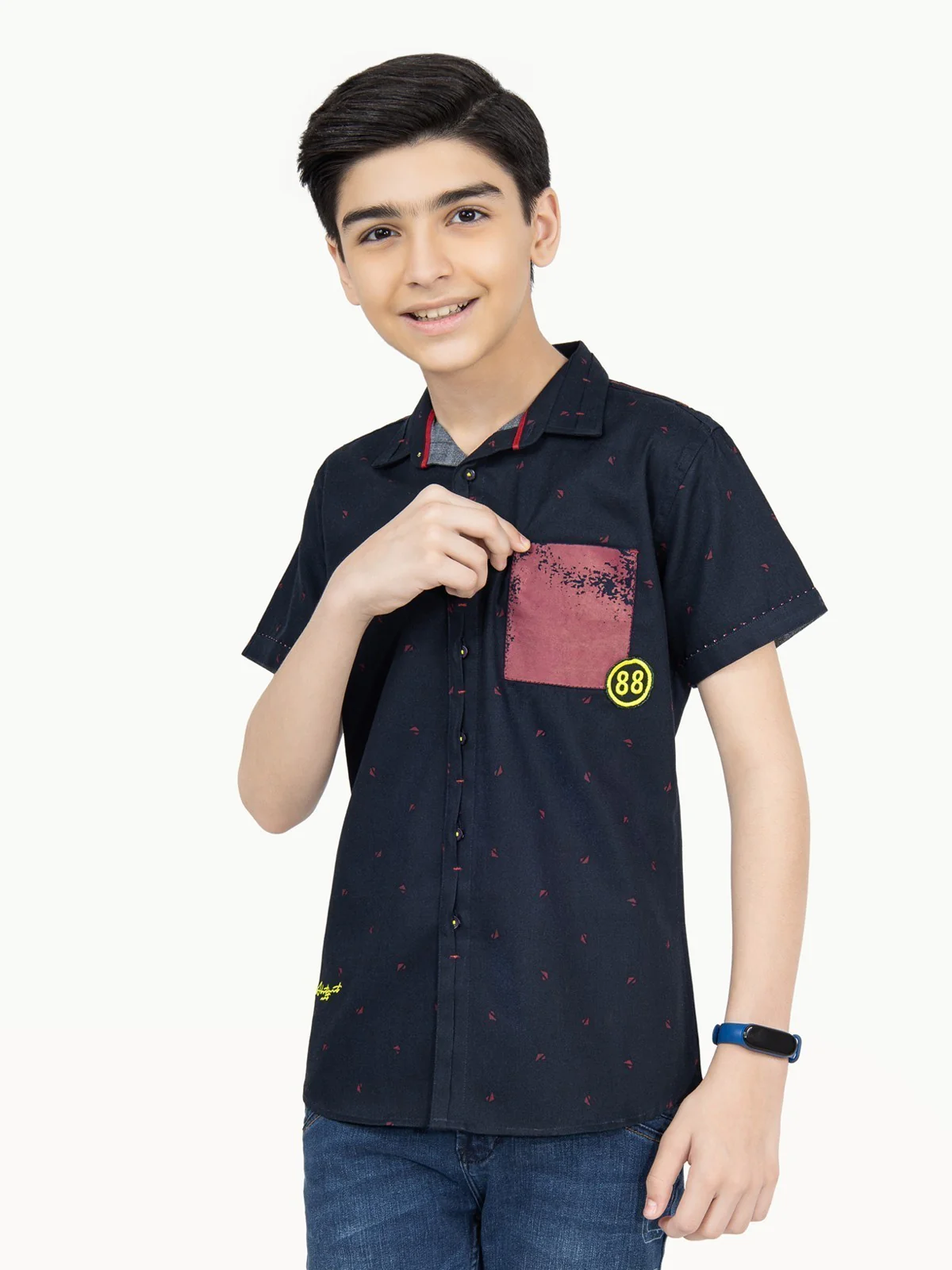 Half Sleeves Graphic Shirt - EBTS22-27330 - Image 2