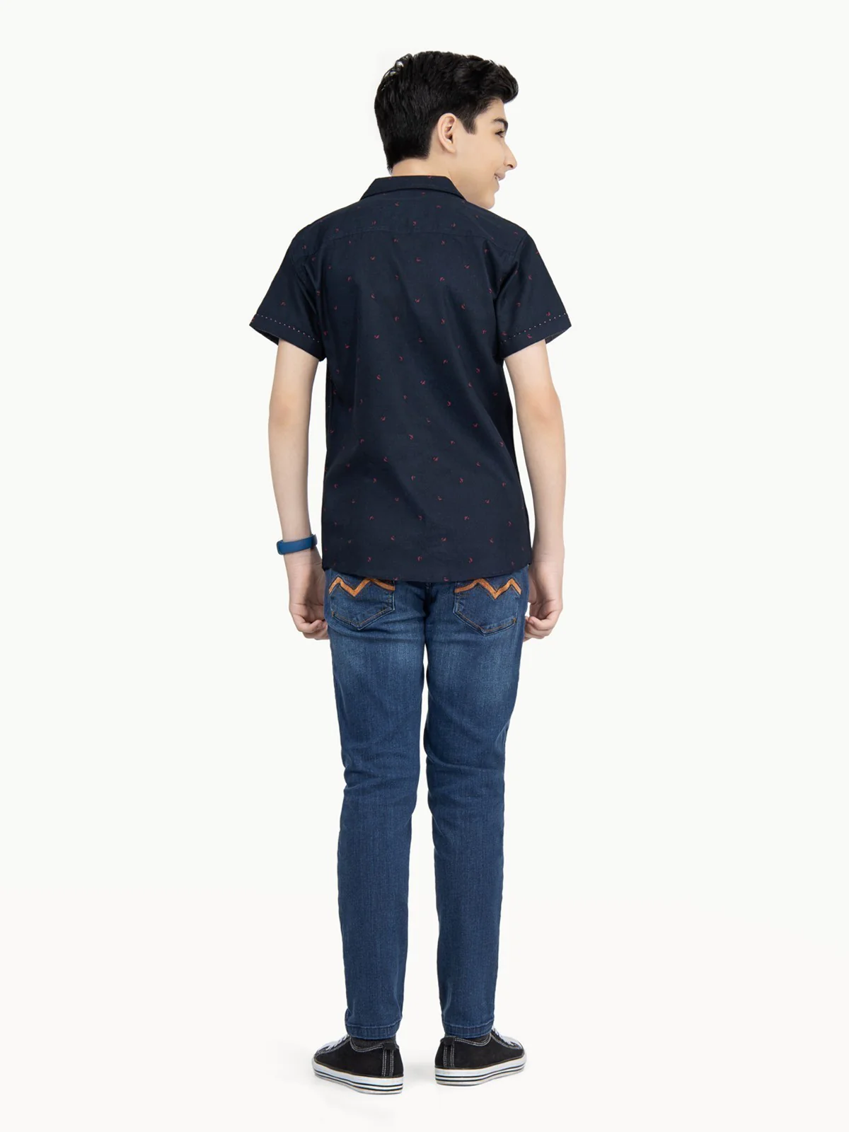 Half Sleeves Graphic Shirt - EBTS22-27330 - Image 6