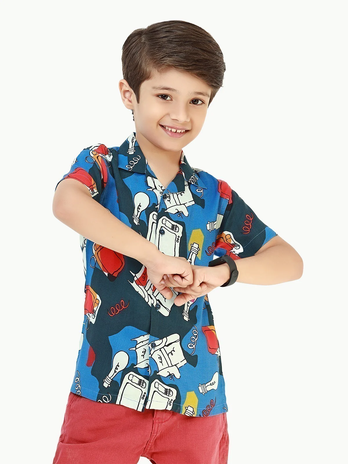 Half Sleeves Printed Shirt - EBTS22-27408 - Image 2