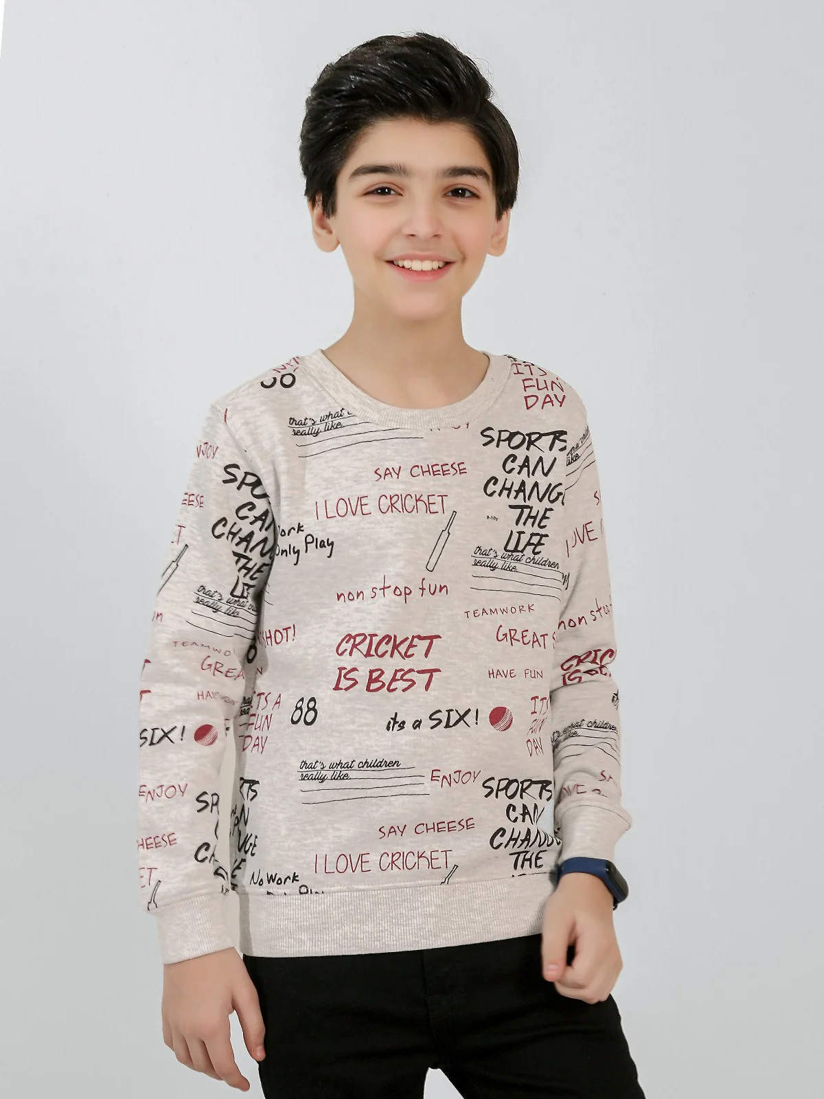 Crew Neck Graphic Sweatshirt - EBTSS20-001