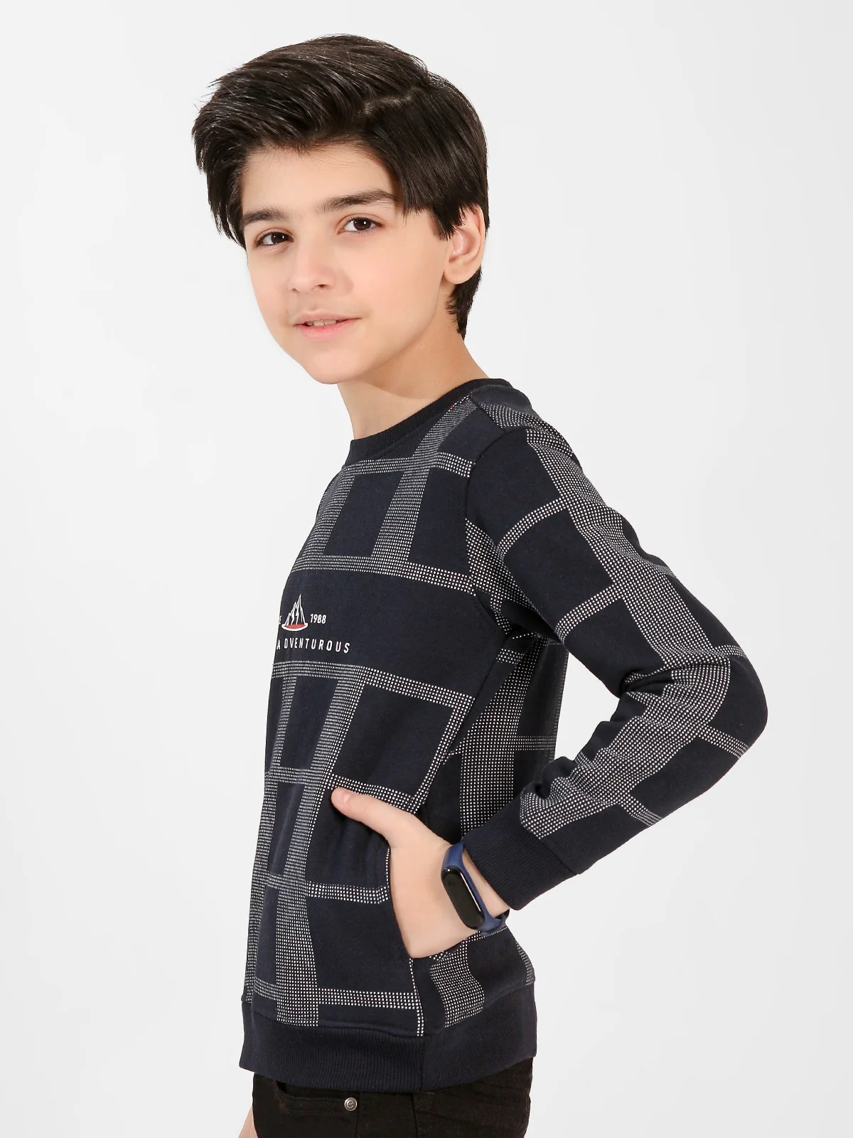 Crew Neck Graphic Sweatshirt - EBTSS20-003 - Image 2