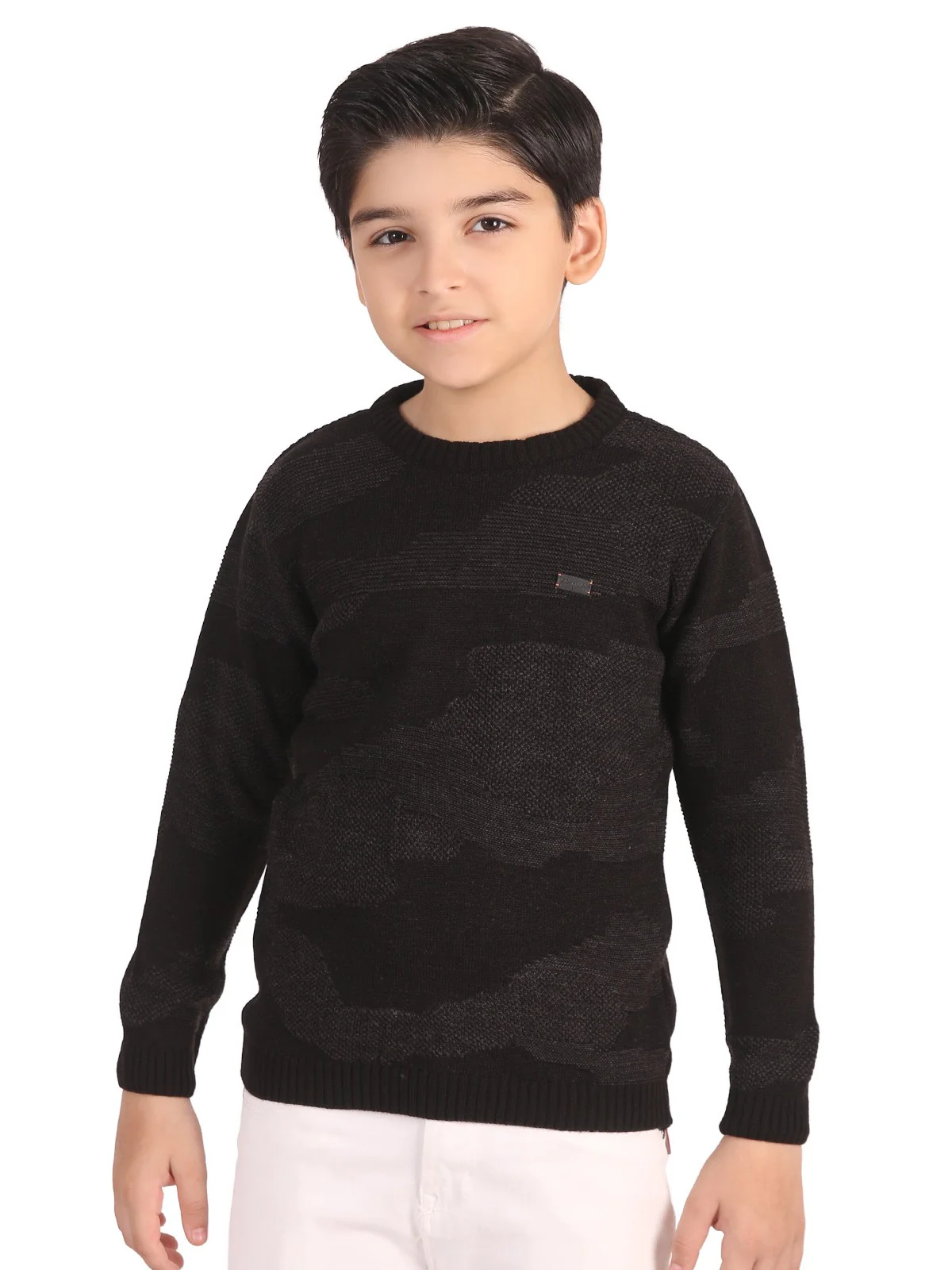 Crew Neck Acrylic Sweater - EBTSWT19-001
