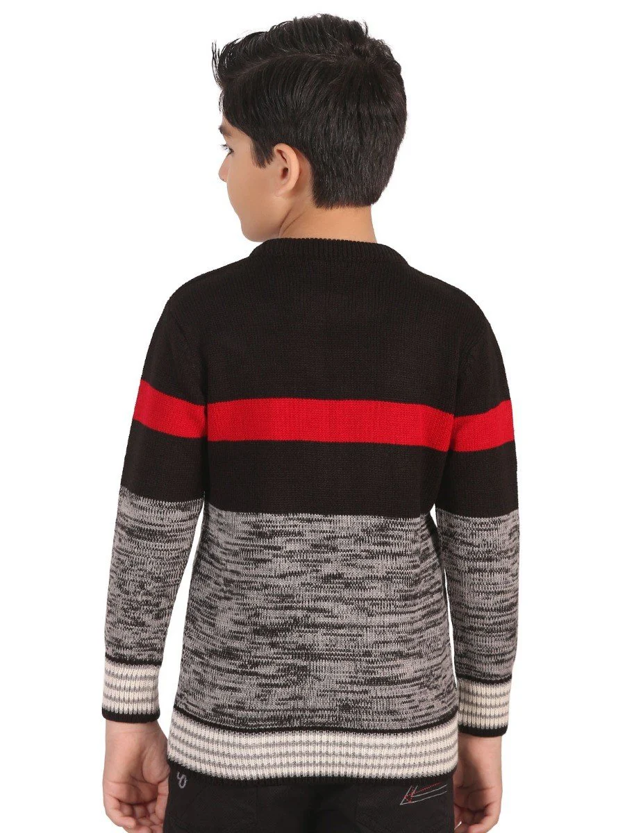Crew Neck Color-Block Sweater - EBTSWT19-004 - Image 4