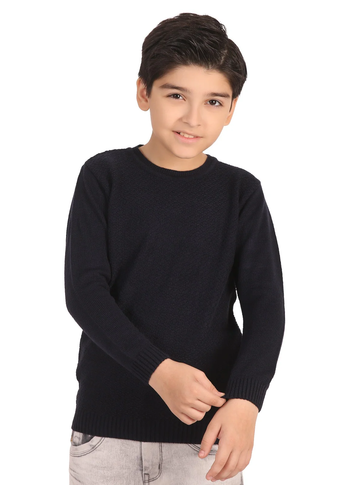 Crew Neck Basic Sweater - EBTSWT19-009