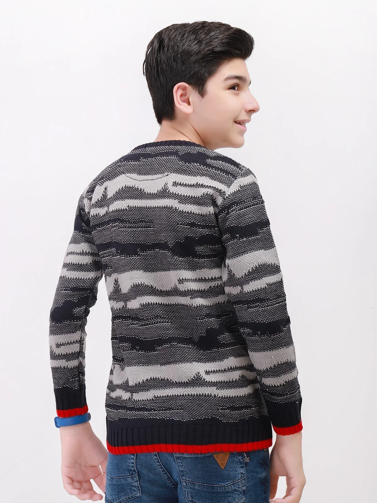 Crew Neck Acrylic Sweater - EBTSWT21-003 - Image 3