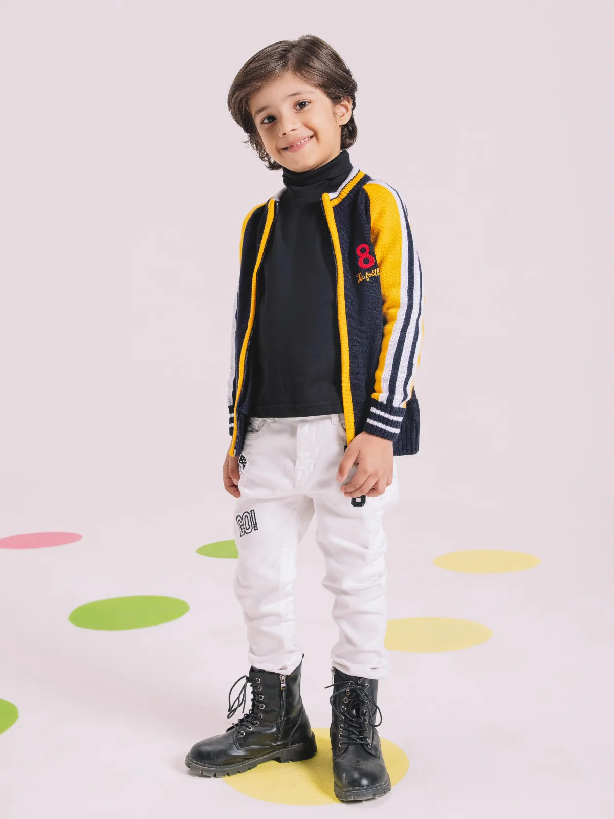 Zipper Color-Block Sweater - EBTSWT21-005