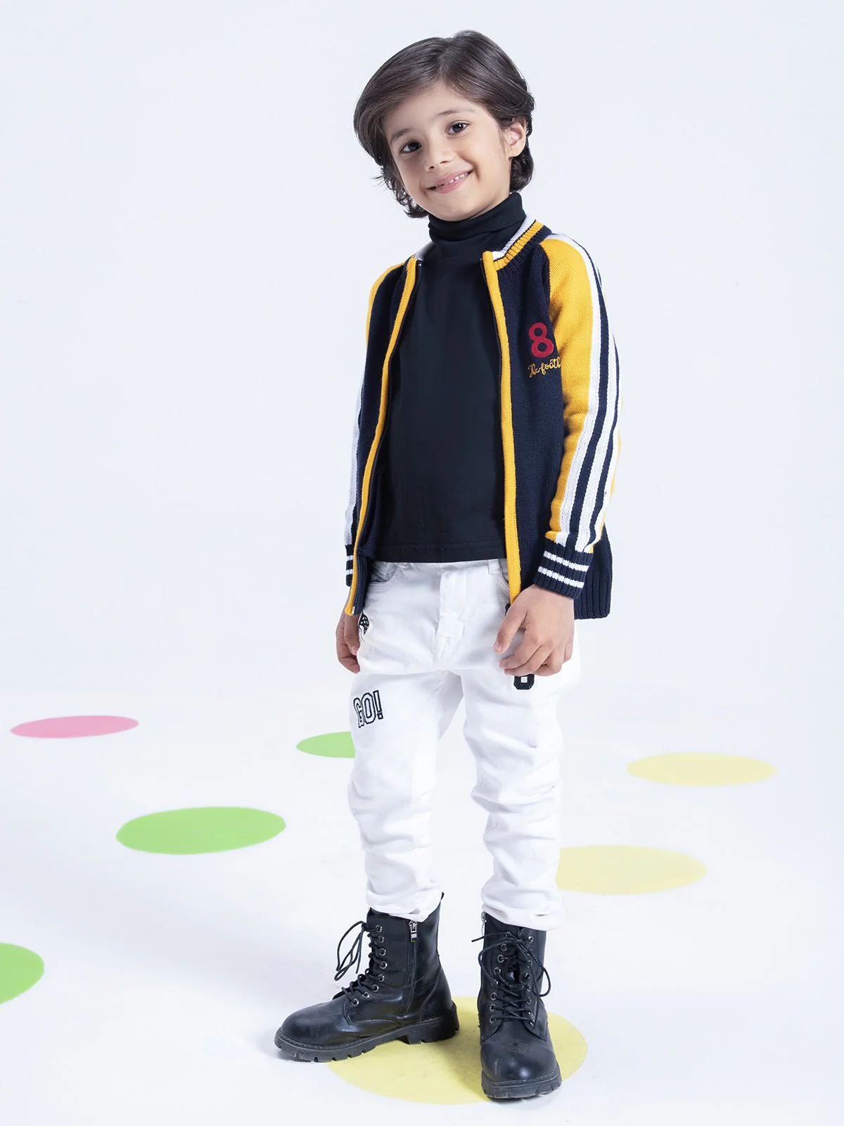 Zipper Color-Block Sweater - EBTSWT21-005 - Image 3