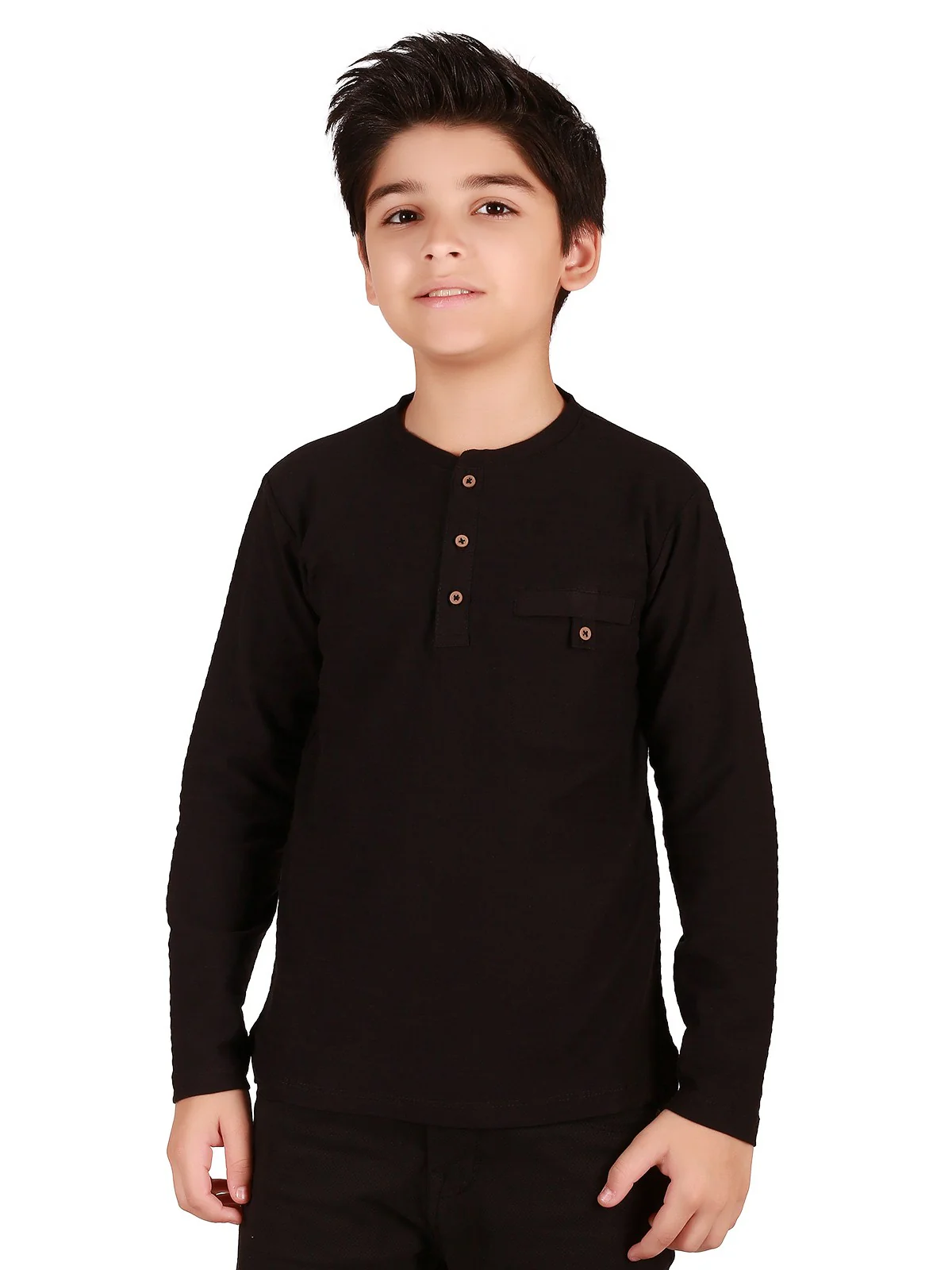 Full Sleeves Henley Tee - EBTTF19-008
