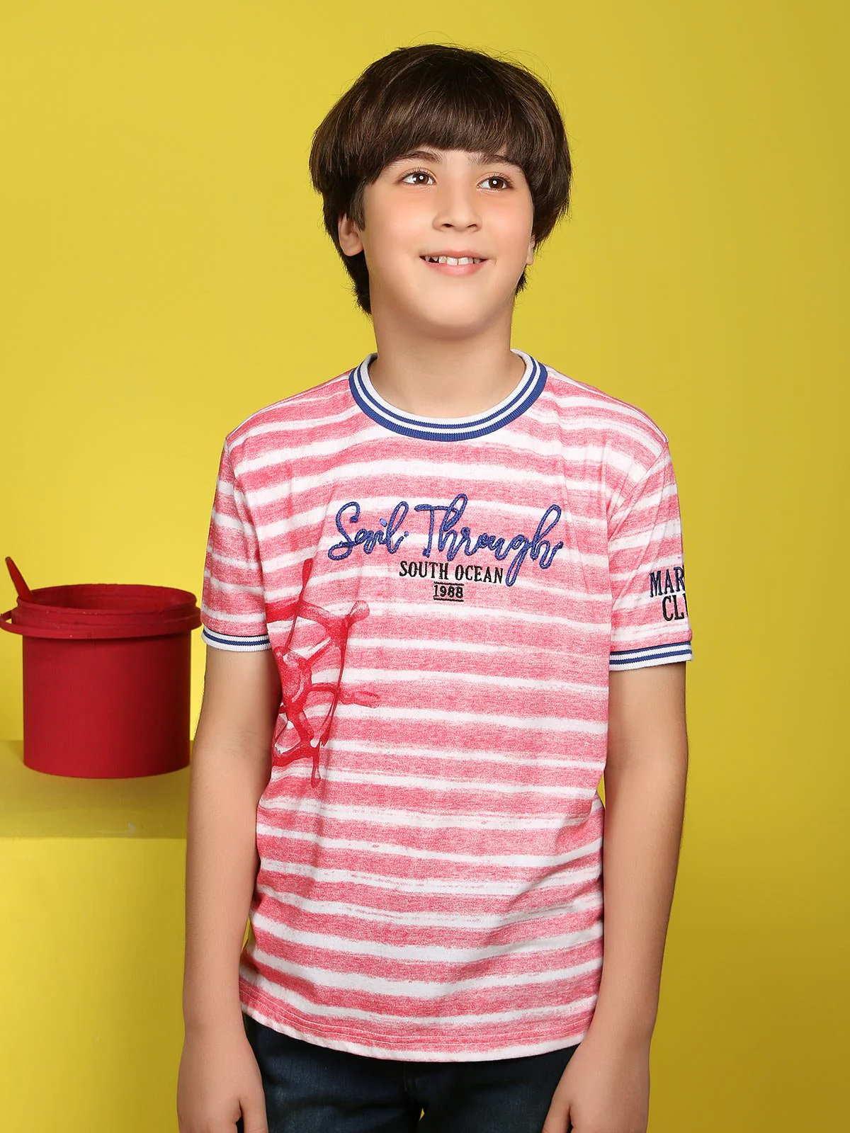Striped Ringer Tee - EBTTS19-016