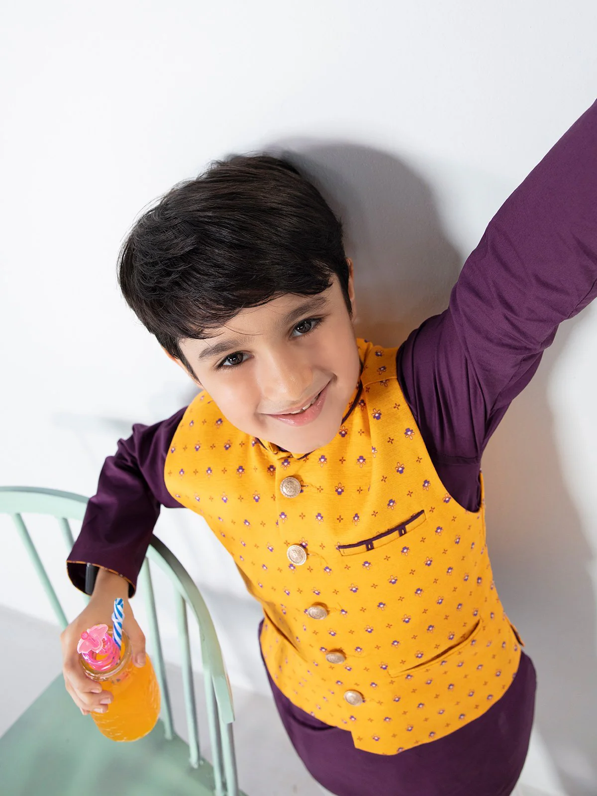 Cotton Waistcoat Suit - EBTWCS21-25136 - Image 8