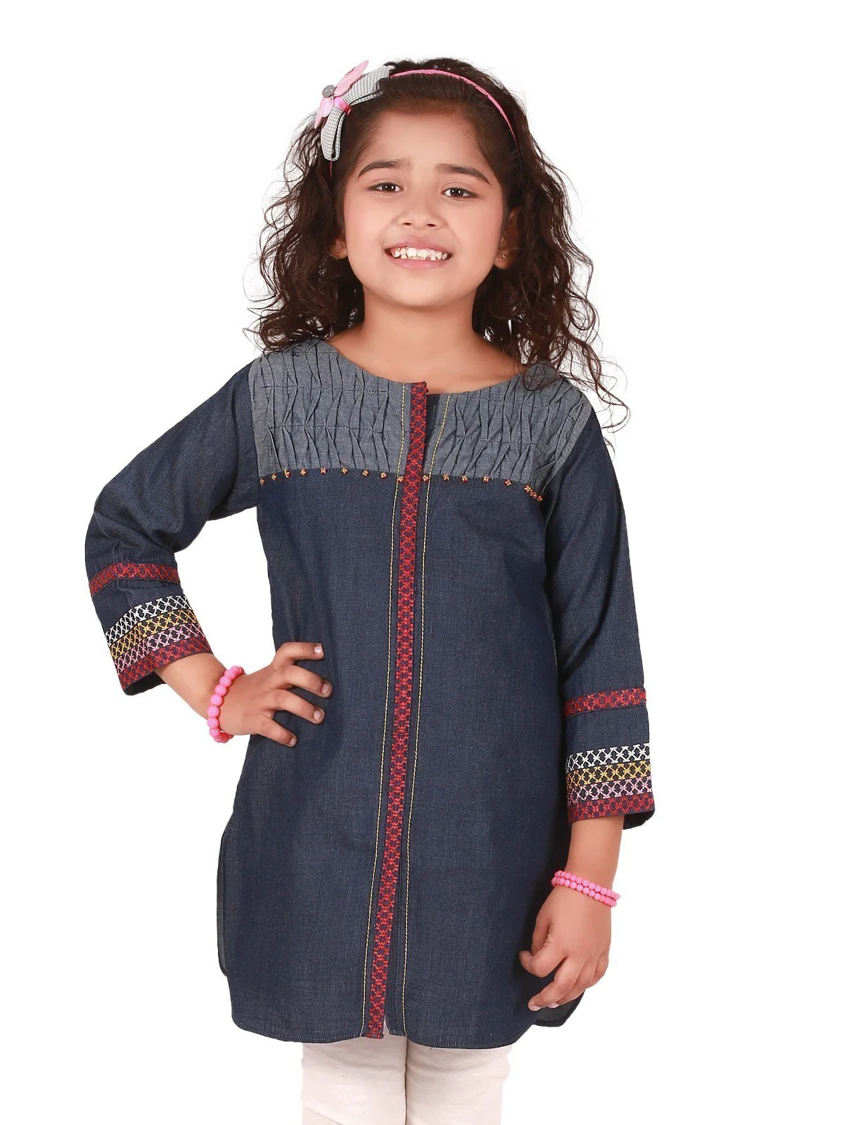 Embroidered Denim Shirt - EGTKE19-70197