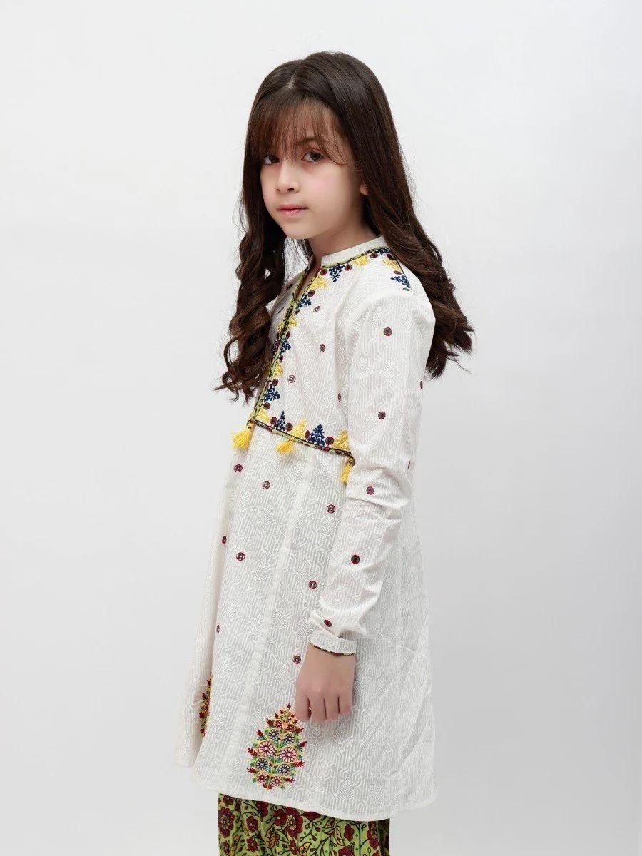 Embroidered Shirt Trouser - EGTKE20-70225 (2-Pcs) - Image 2