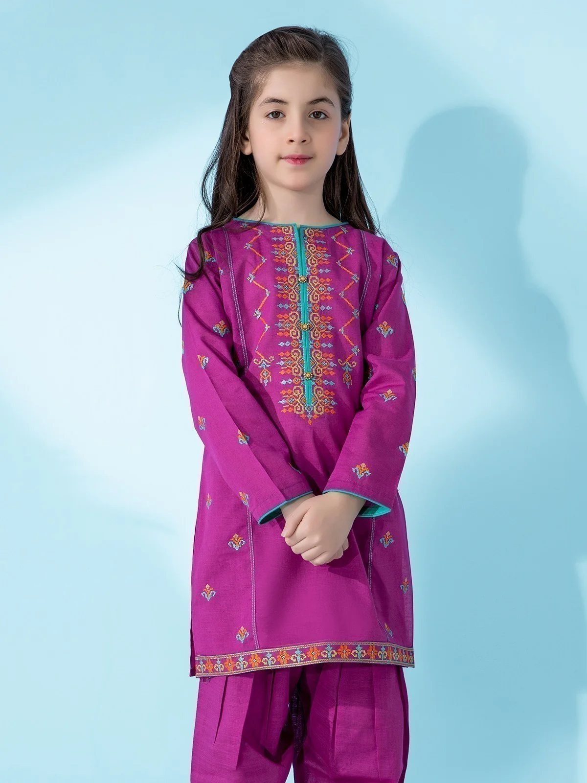 Embroidered Khaddar Shirt Trouser - EGTKE20-70245 (2-Pcs)