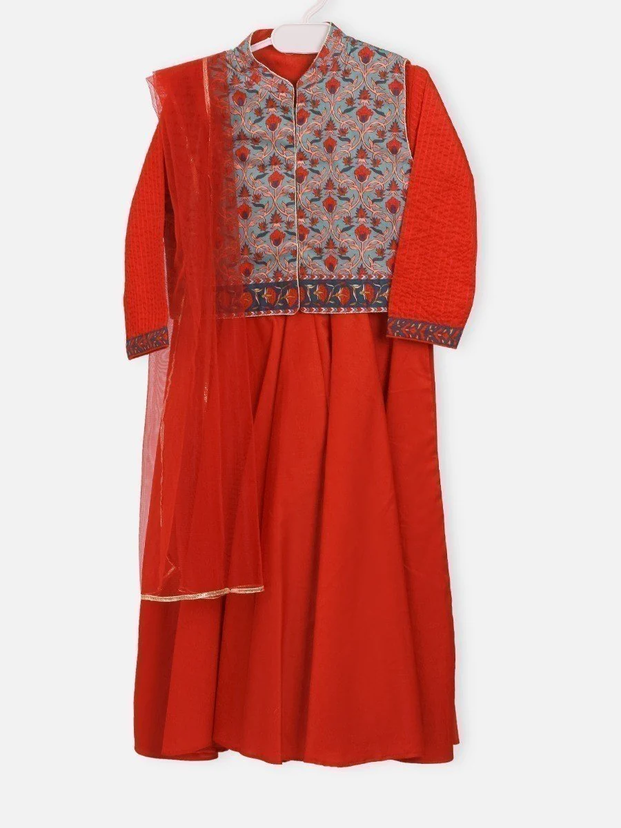 Embroidered Cotton Suit - EGTP20-22159