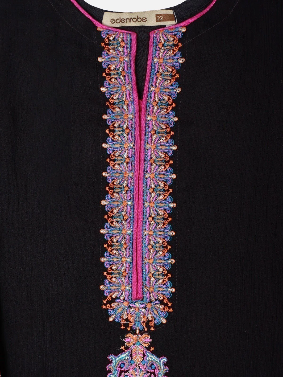 Embroidered Chiffon Suit - EGTP21-22178 - Image 2