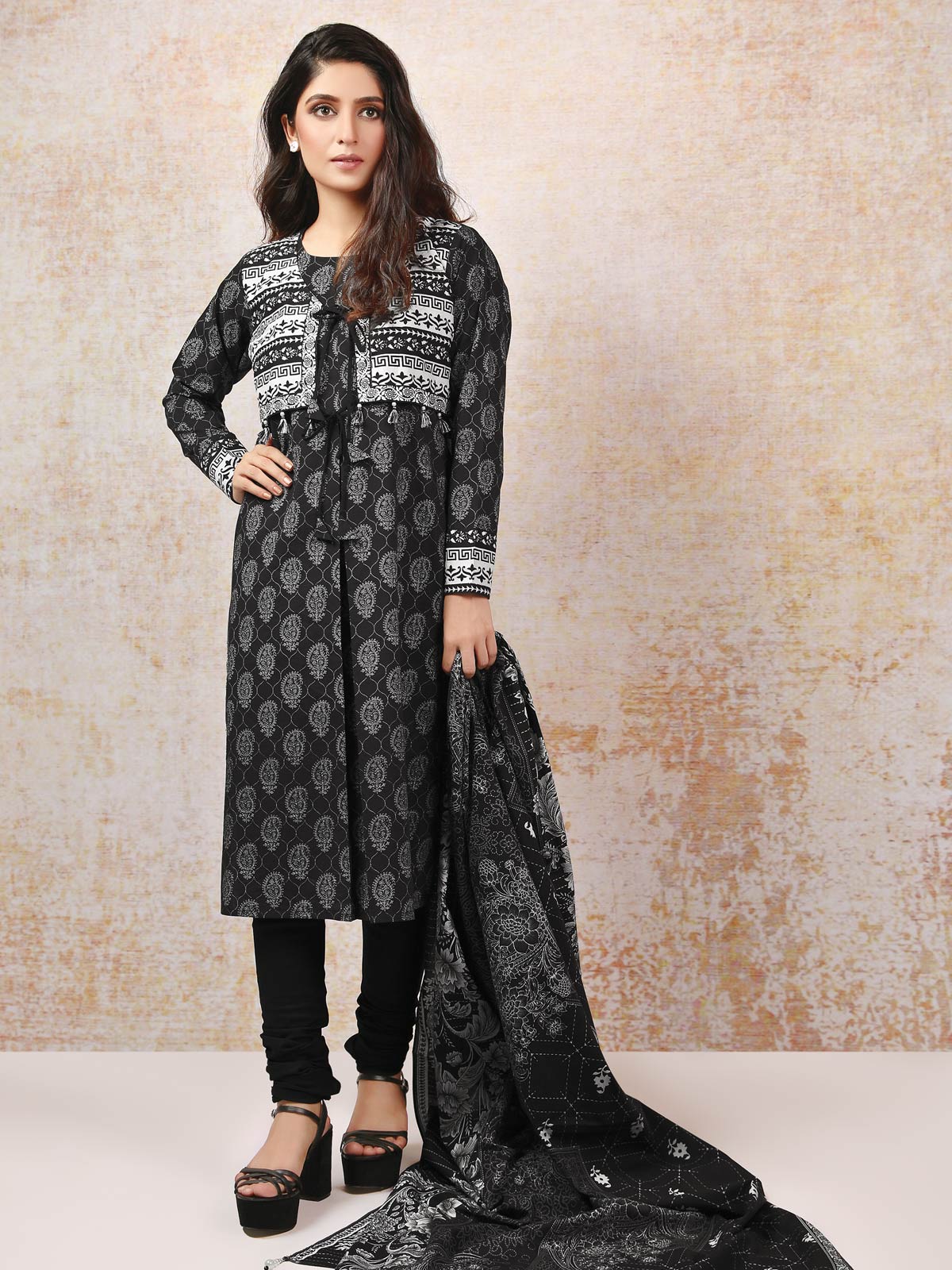 Printed Lawn Shirt Dupatta - ELU19M7-19754