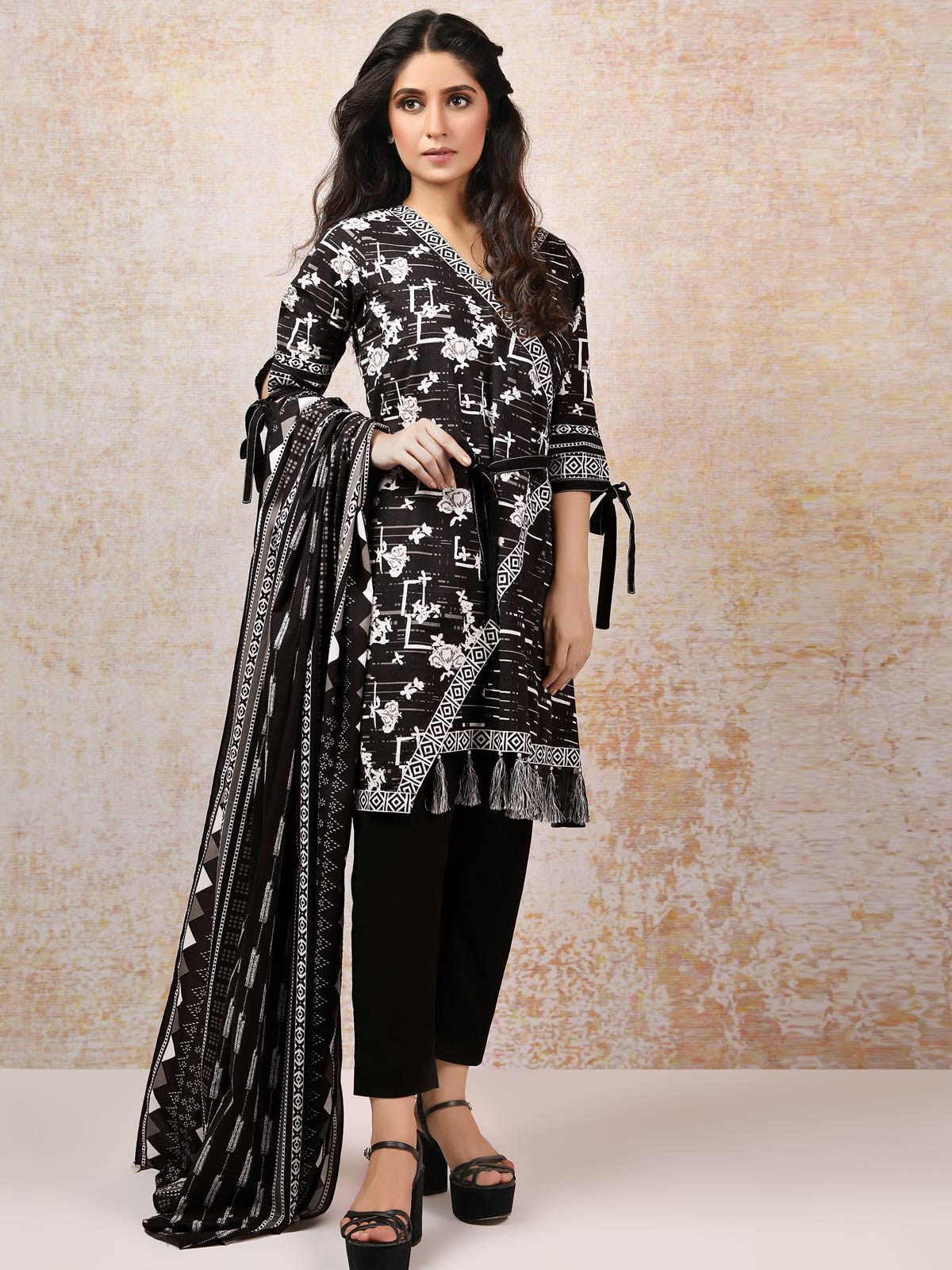 Printed Lawn Shirt Dupatta - ELU19M7-19755