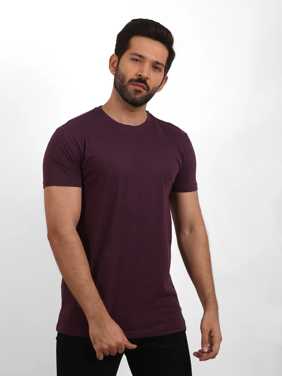 Crew Neck Basic Tee - EMTBT20-007 - Image 4